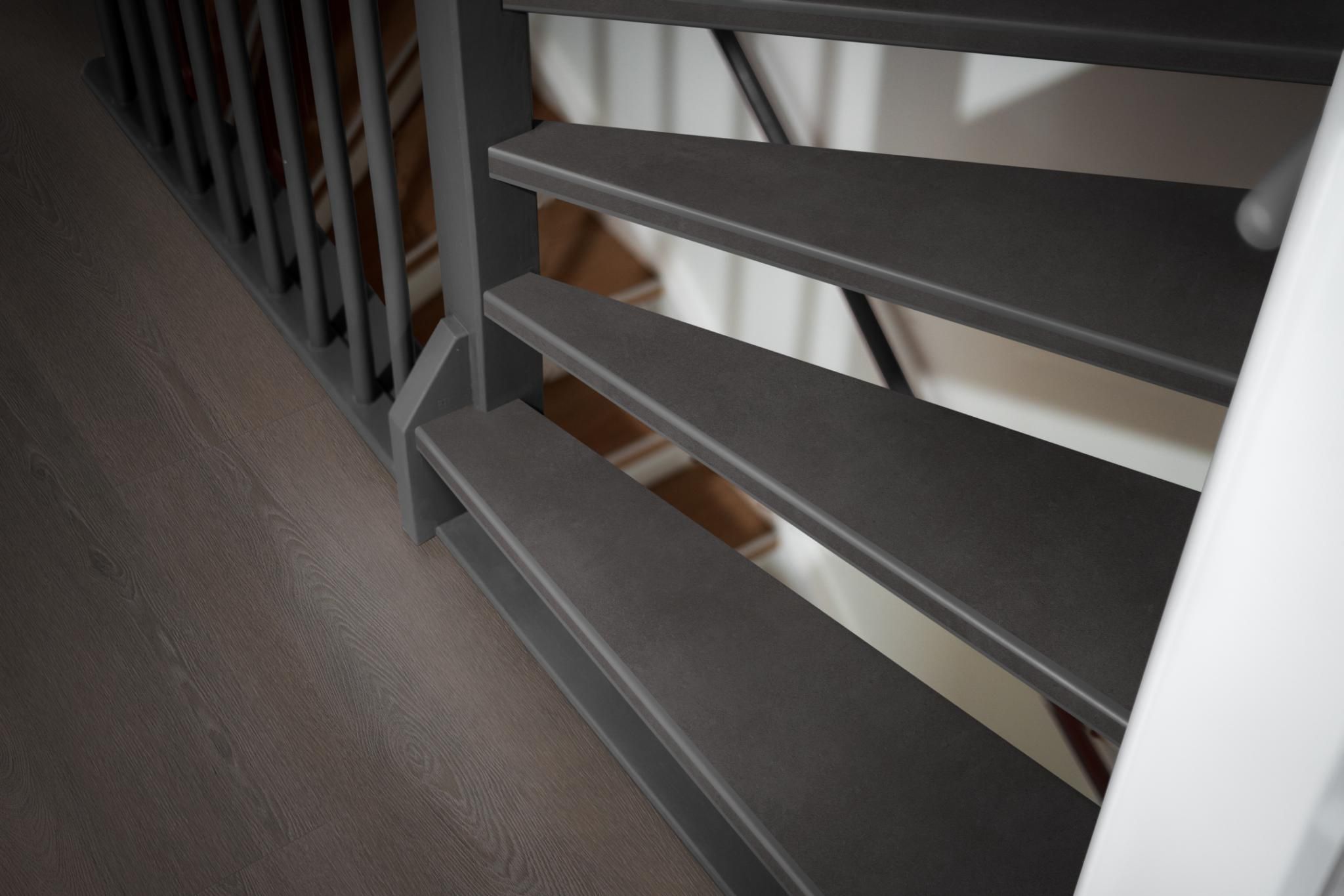 Ambiant Traptreden set pvc Ceramo Anthracite Set 4 tredes 3,8/18/55 x 130cm - Afbeelding 3