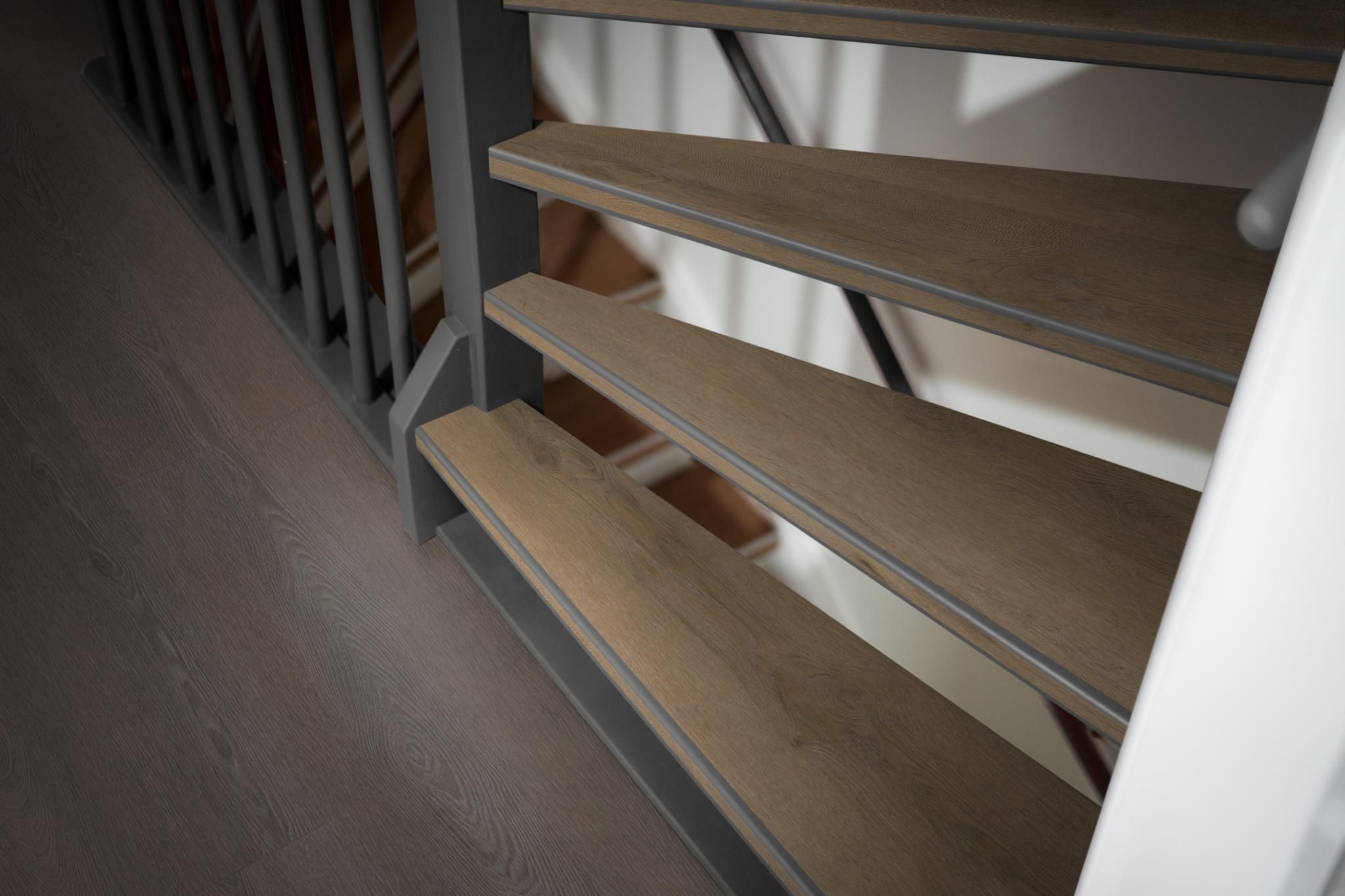 Ambiant Traptreden set pvc Vivero Natural Oak Set 4 tredes 3,8/18/55 x 130cm - Afbeelding 3