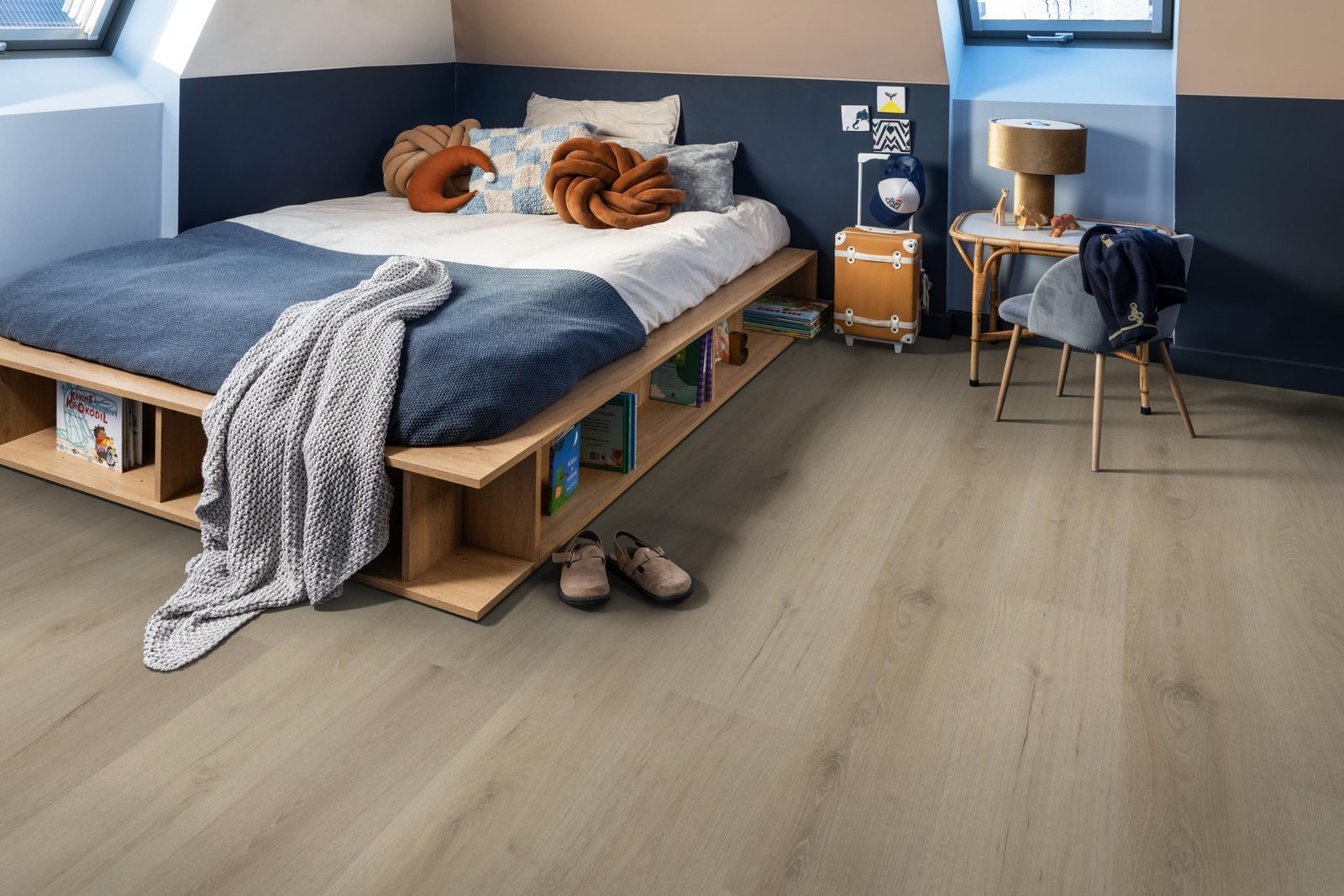 Ambiant plak pvc plank Valento Beige – sfeerfoto