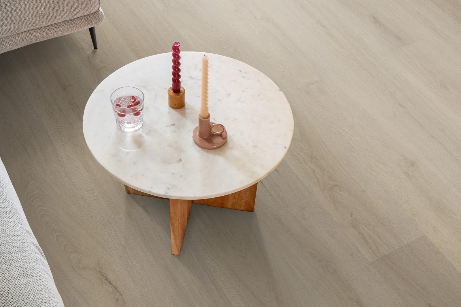 Ambiant plak pvc plank Valento Beige – sfeerfoto