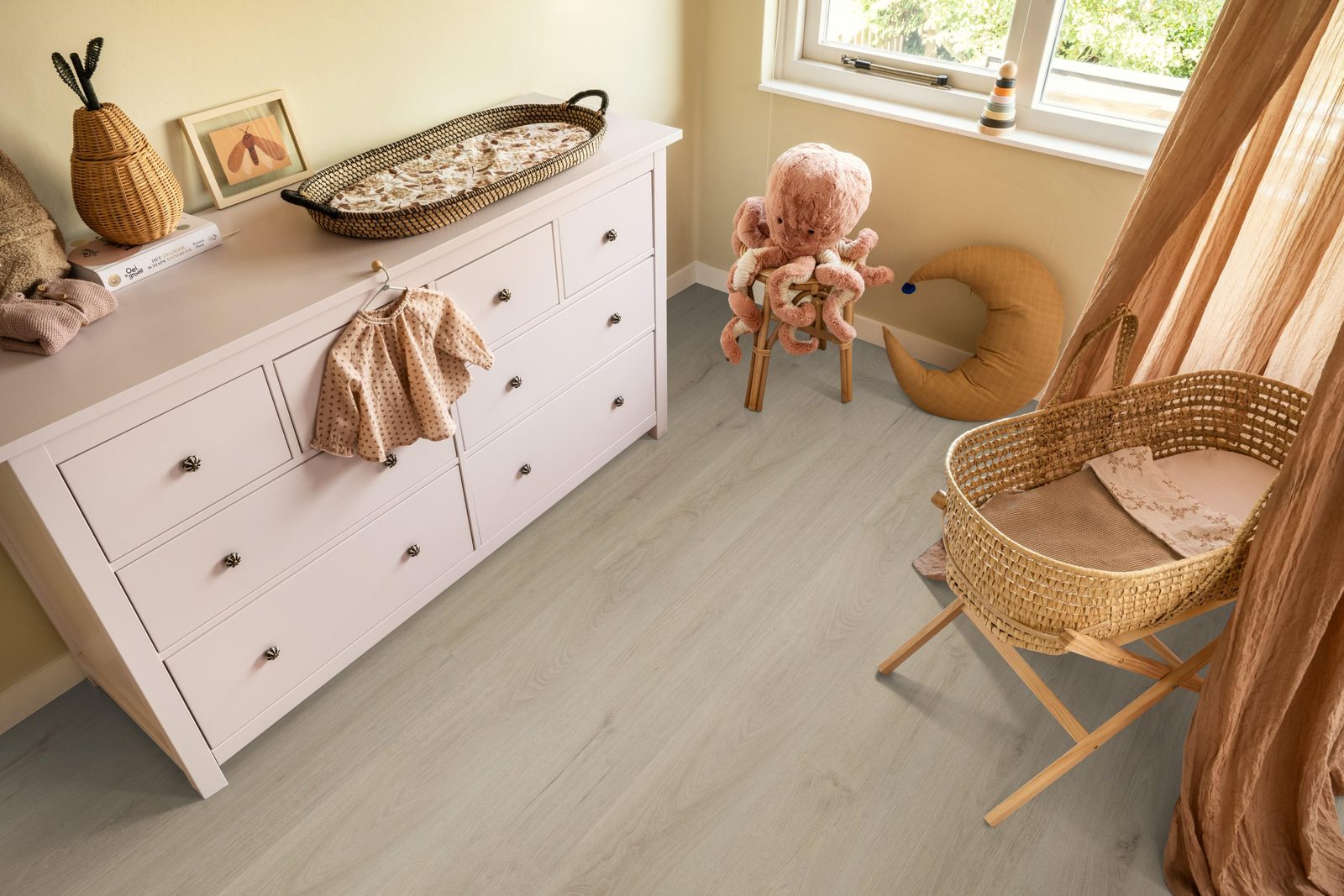 Ambiant plak pvc plank Valento Beige – sfeerfoto