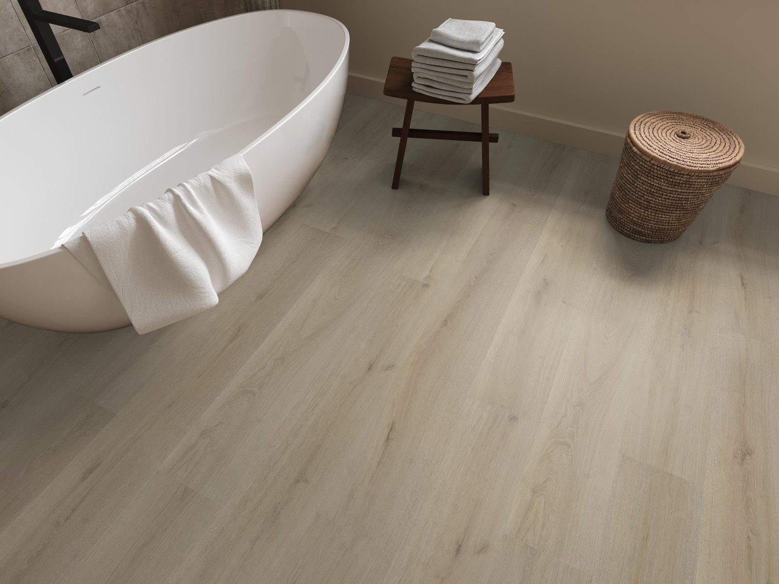 Ambiant plak pvc plank Valento Beige – sfeerfoto