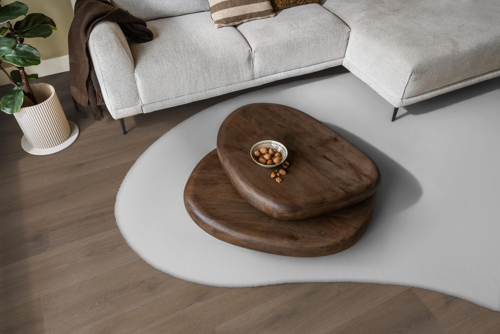 Ambiant plak pvc plank Valento Brown – sfeerfoto