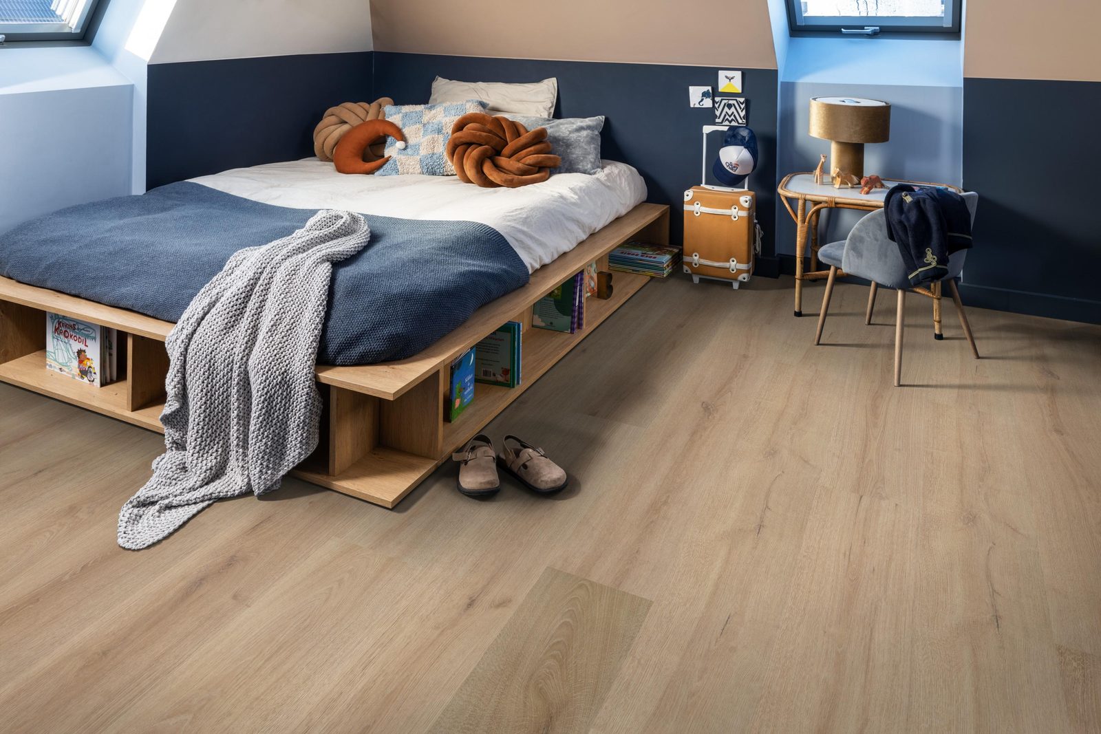 Ambiant plak pvc plank Valento Light brown – sfeerfoto