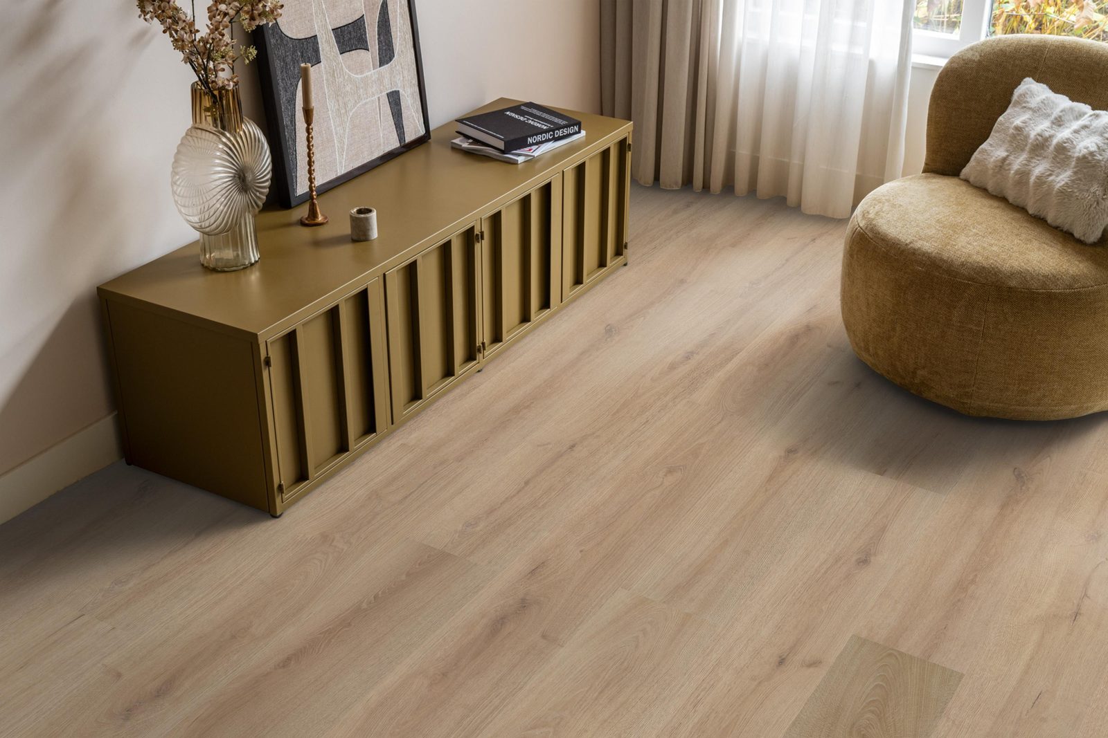 Ambiant plak pvc plank Valento Light brown – sfeerfoto