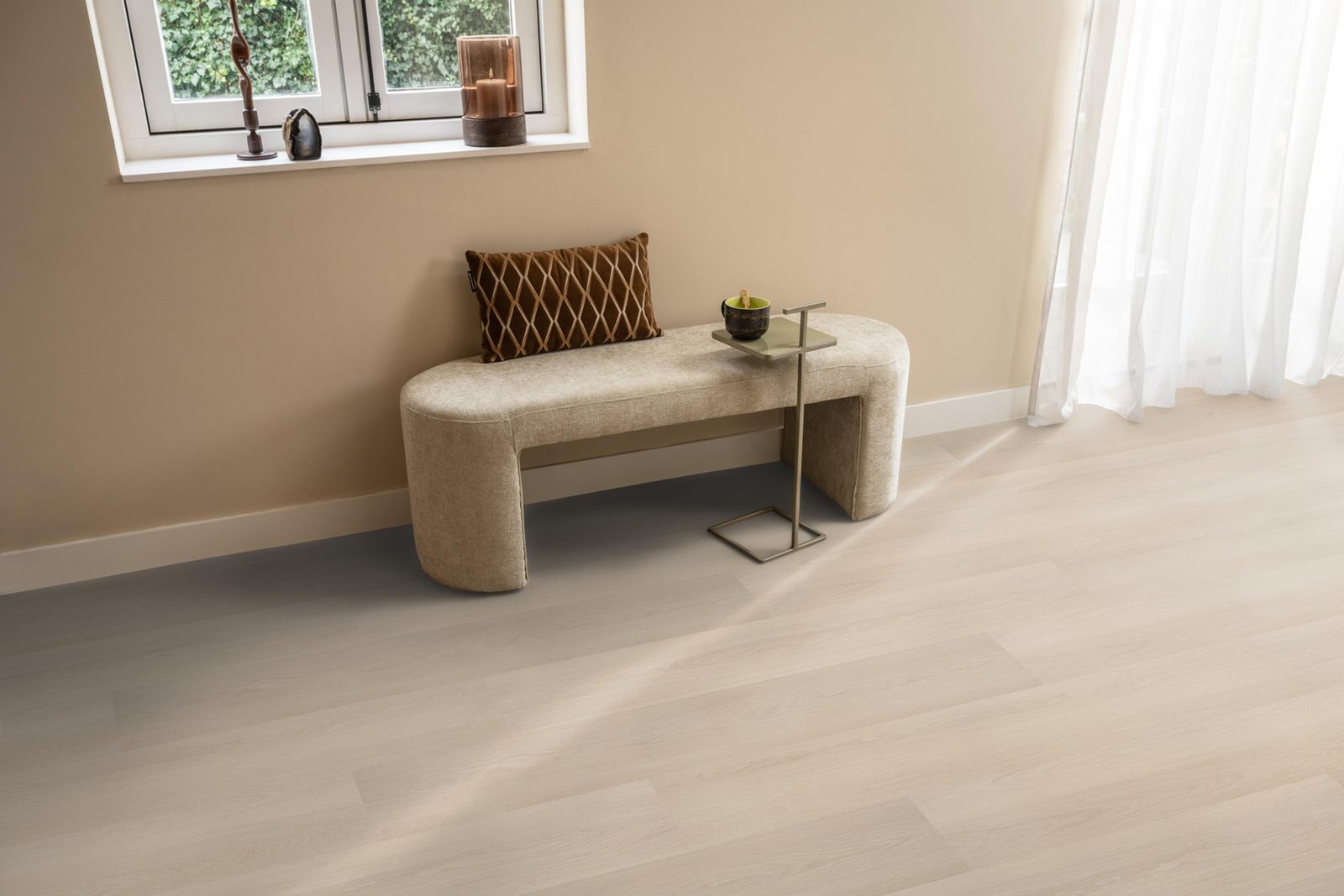 Ambiant pvc klik plank Soleno Beige – sfeerfoto
