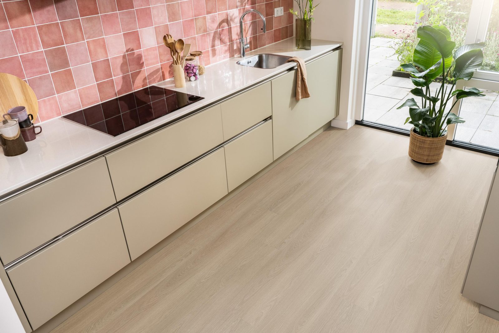 Ambiant pvc klik plank Soleno Warm oak – sfeerfoto