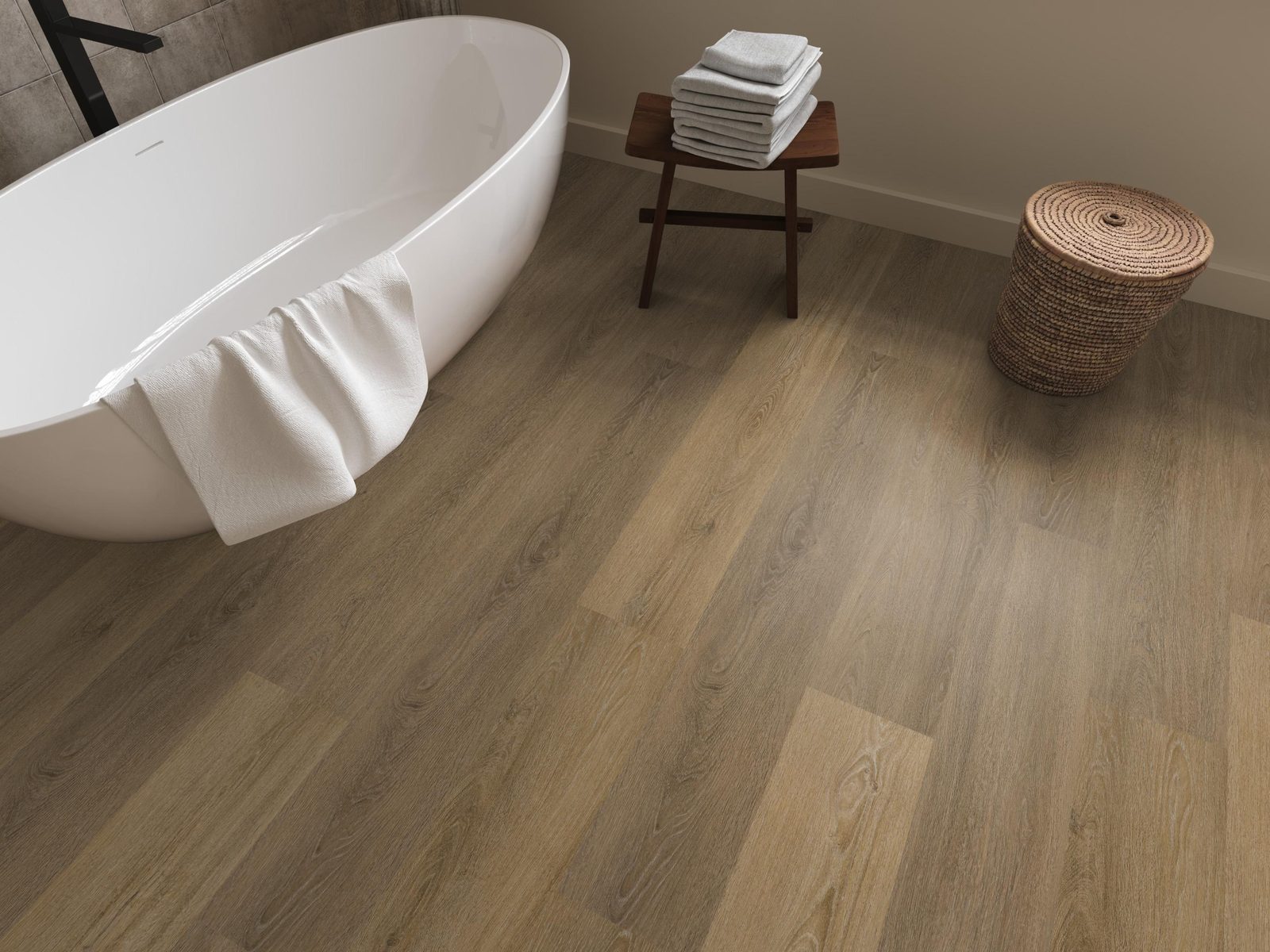 Ambiant pvc klik plank Viranto Light brown – sfeerfoto
