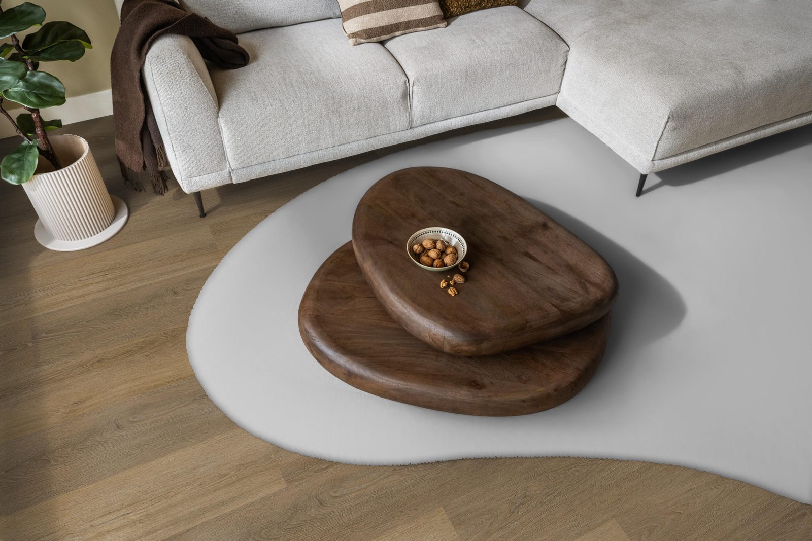 Ambiant pvc klik plank Viranto Light brown – sfeerfoto