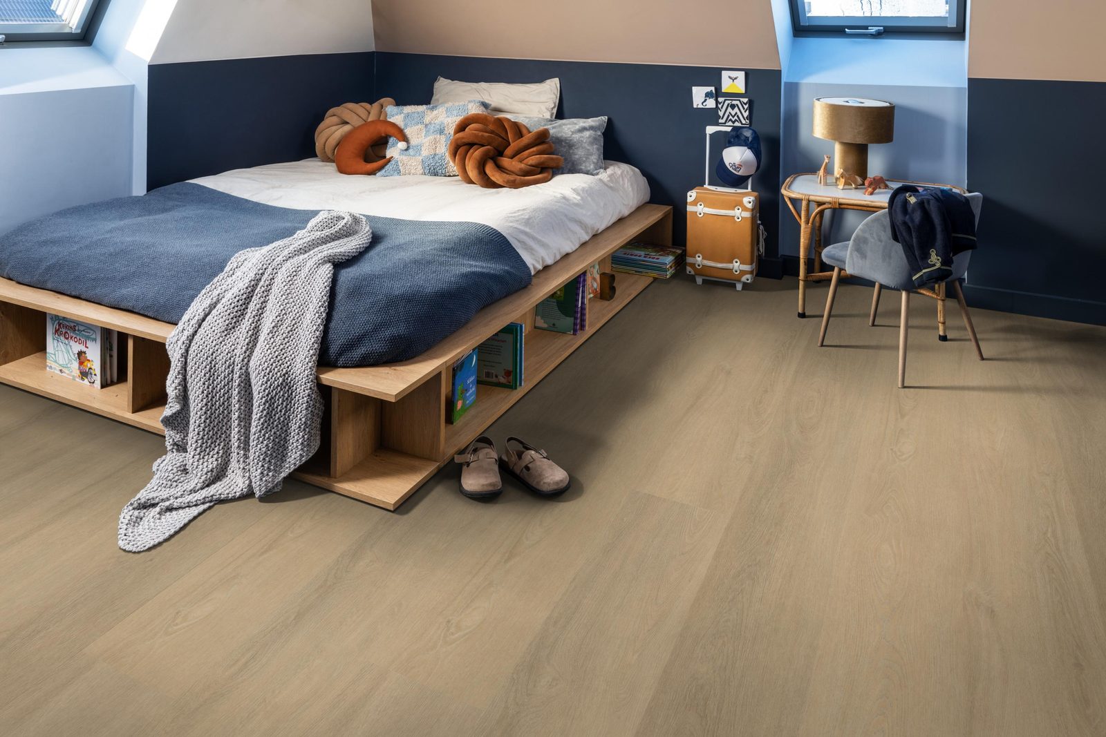 Ambiant pvc klik plank Viranto Warm beige – sfeerfoto