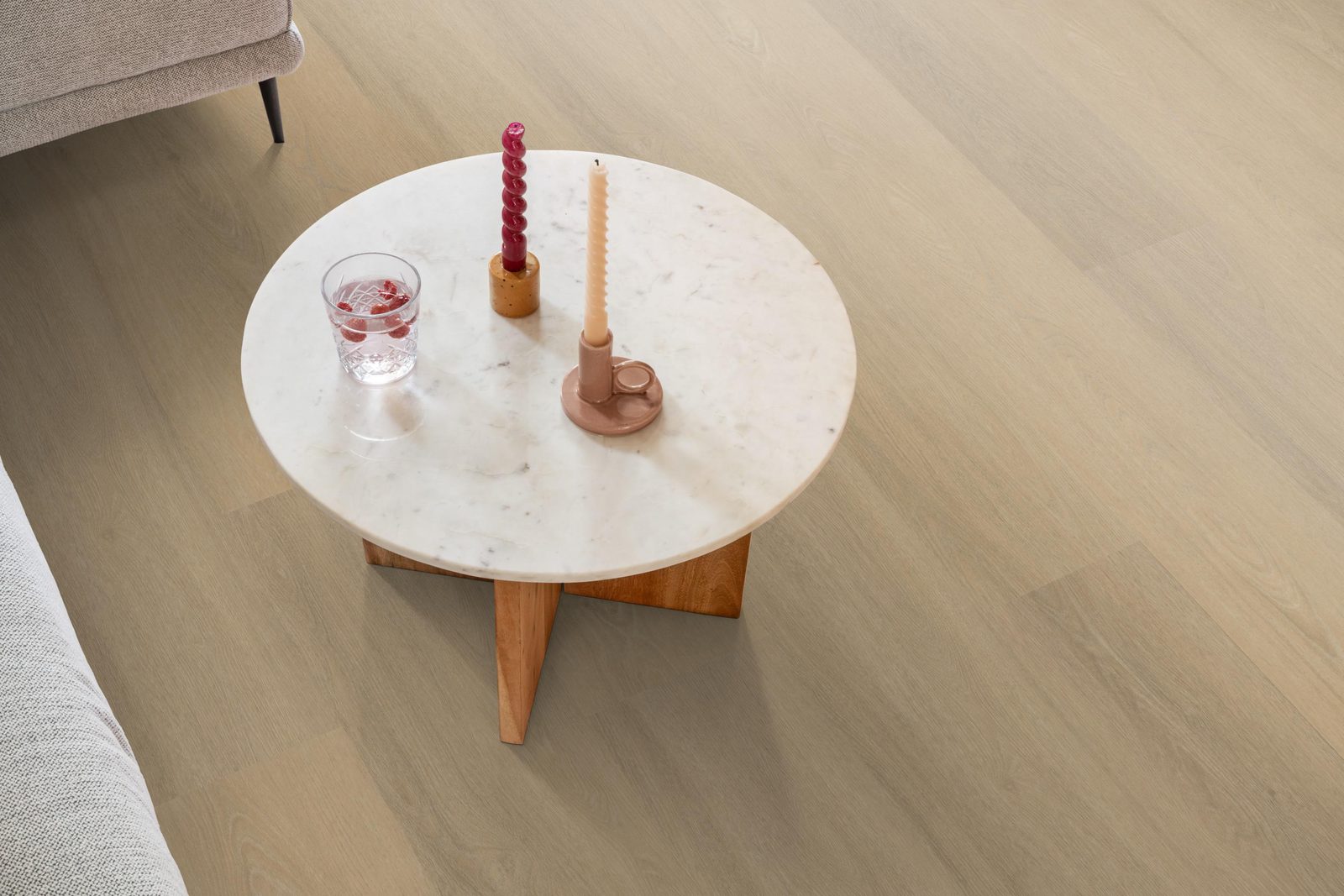 Ambiant pvc klik plank Viranto Warm beige – sfeerfoto