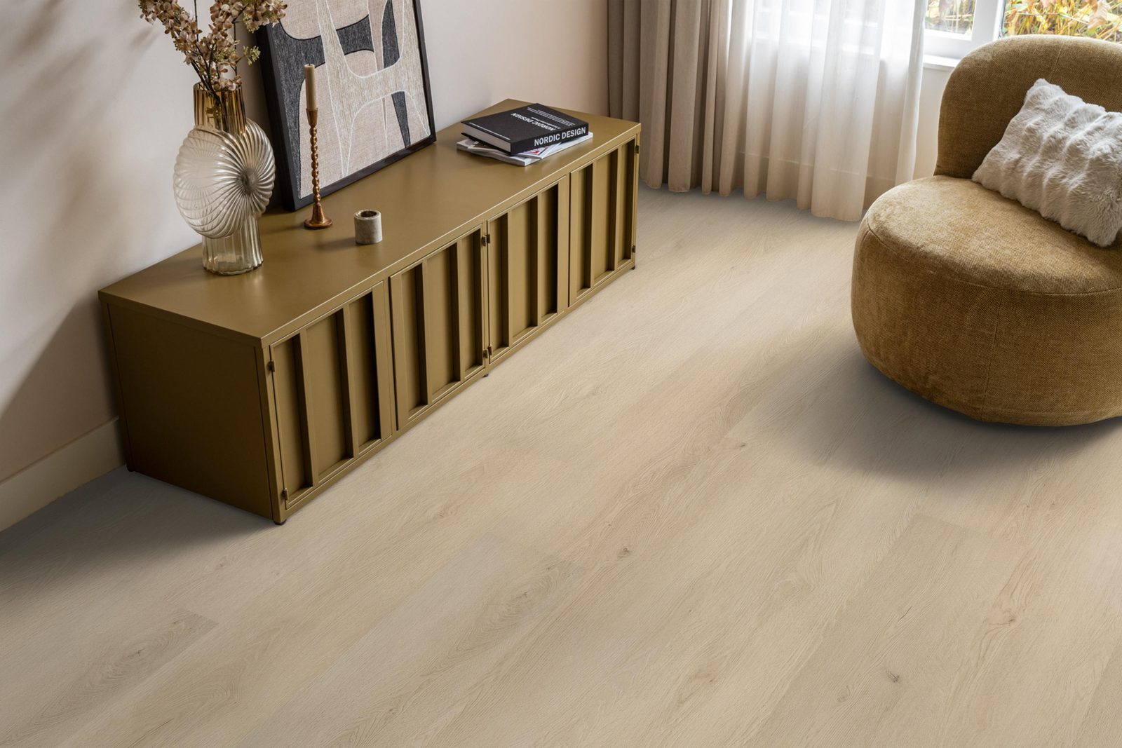Ambiant pvc loose lay plank Marento Beige – sfeerfoto