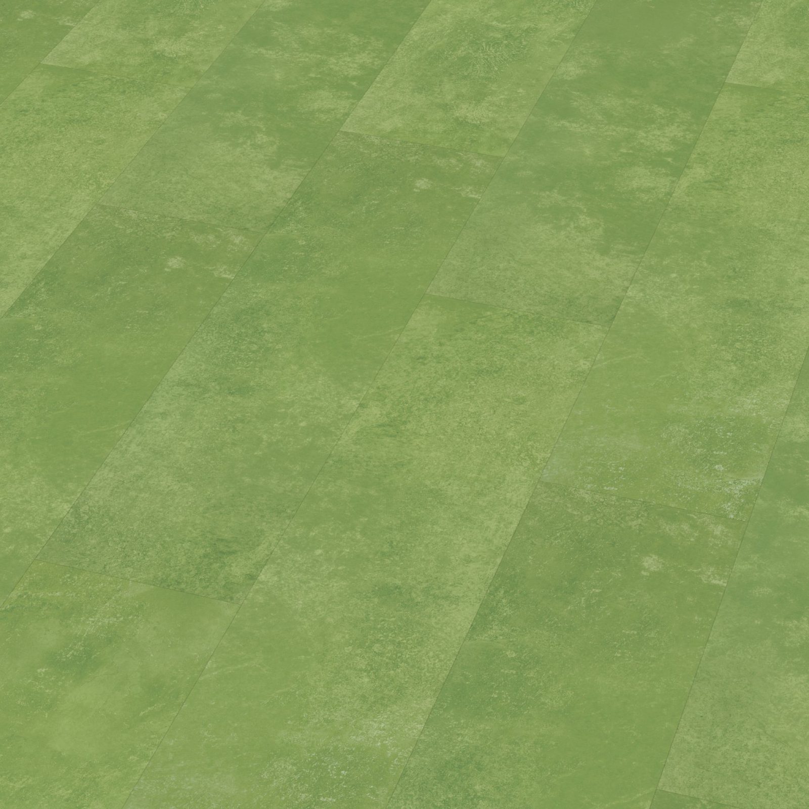 Ambiant pvc plak tegel/betonlook Viretto Green – kamervisualisatie