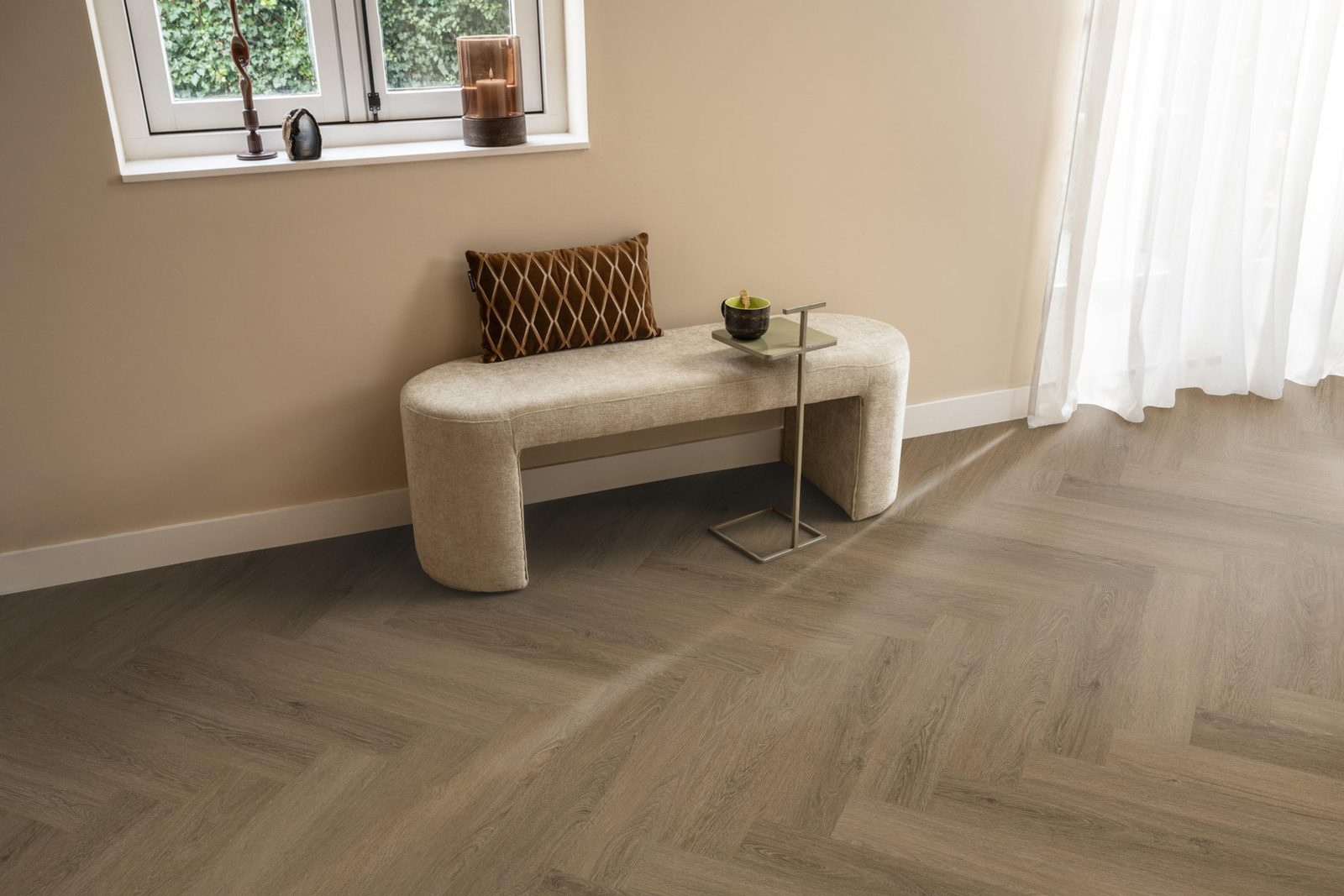Ambiant pvc visgraat klik Spigato Viranto Light brown – sfeerfoto