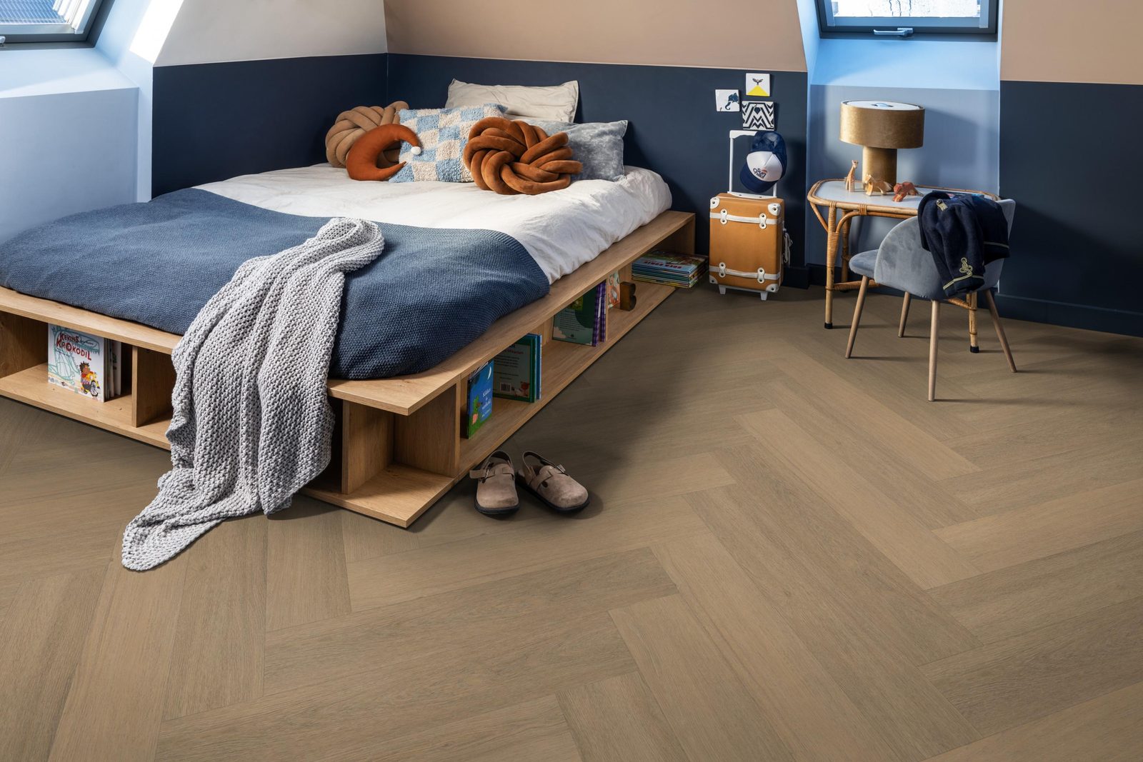 Ambiant pvc visgraat klik Spigato Viranto Warm natural – sfeerfoto