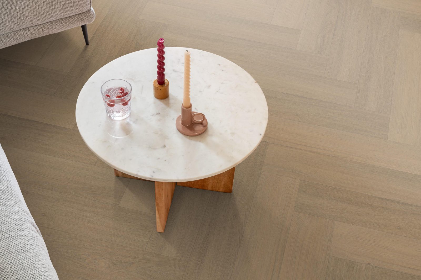 Ambiant pvc visgraat klik Spigato Viranto Warm natural – sfeerfoto