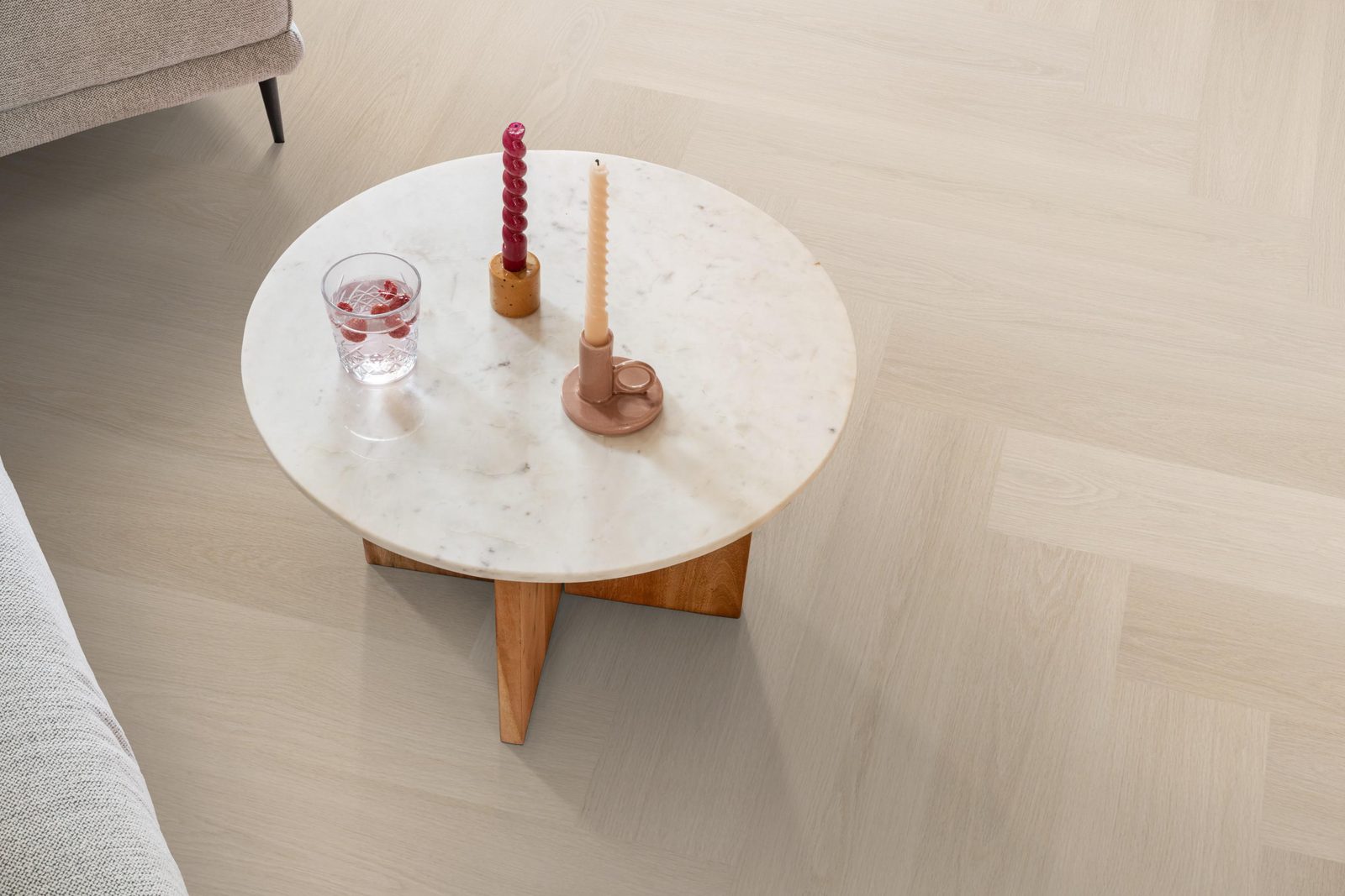 Ambiant pvc visgraat klik Spigato XL Soleno Beige – sfeerfoto