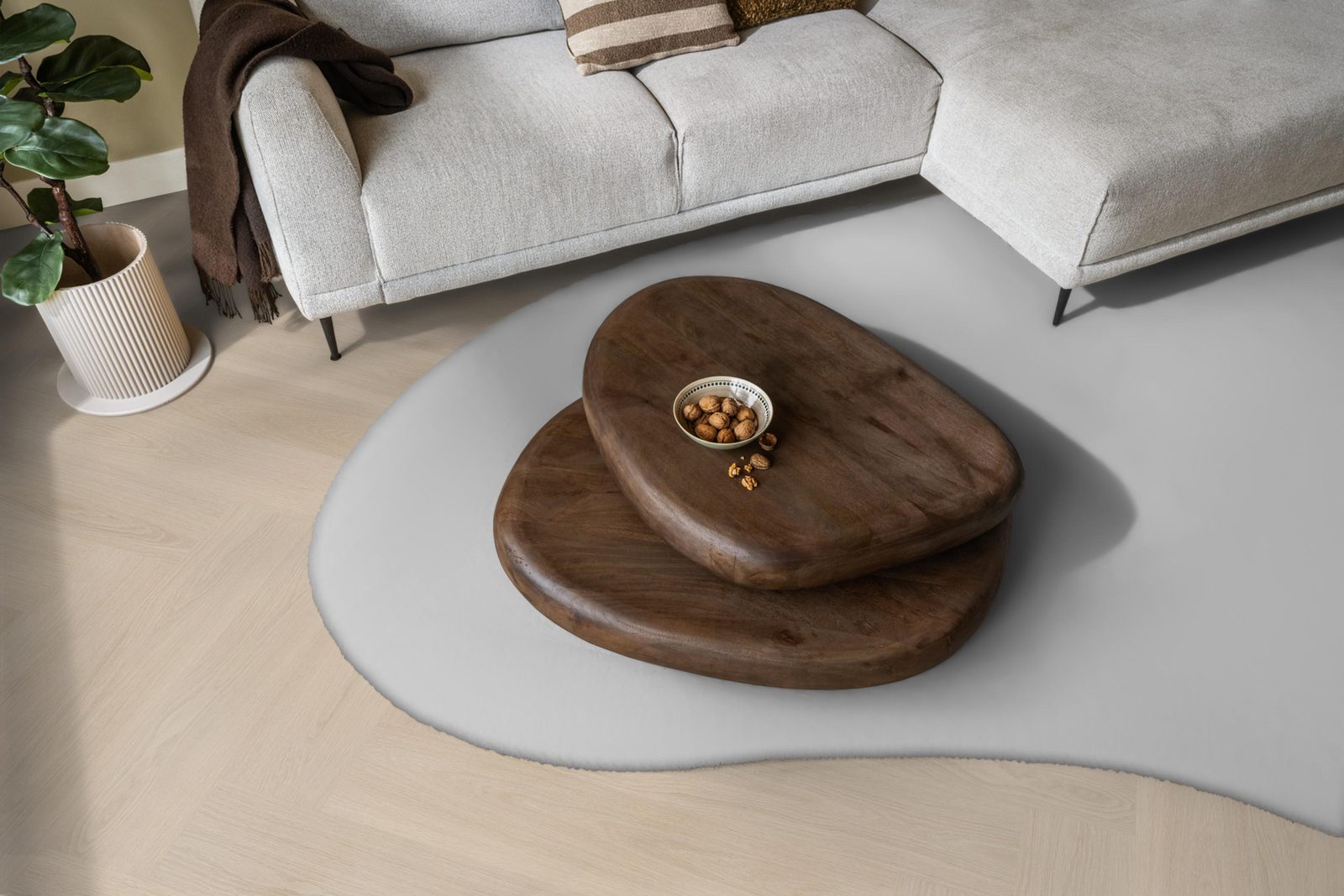 Ambiant pvc visgraat klik Spigato XL Soleno Beige – sfeerfoto