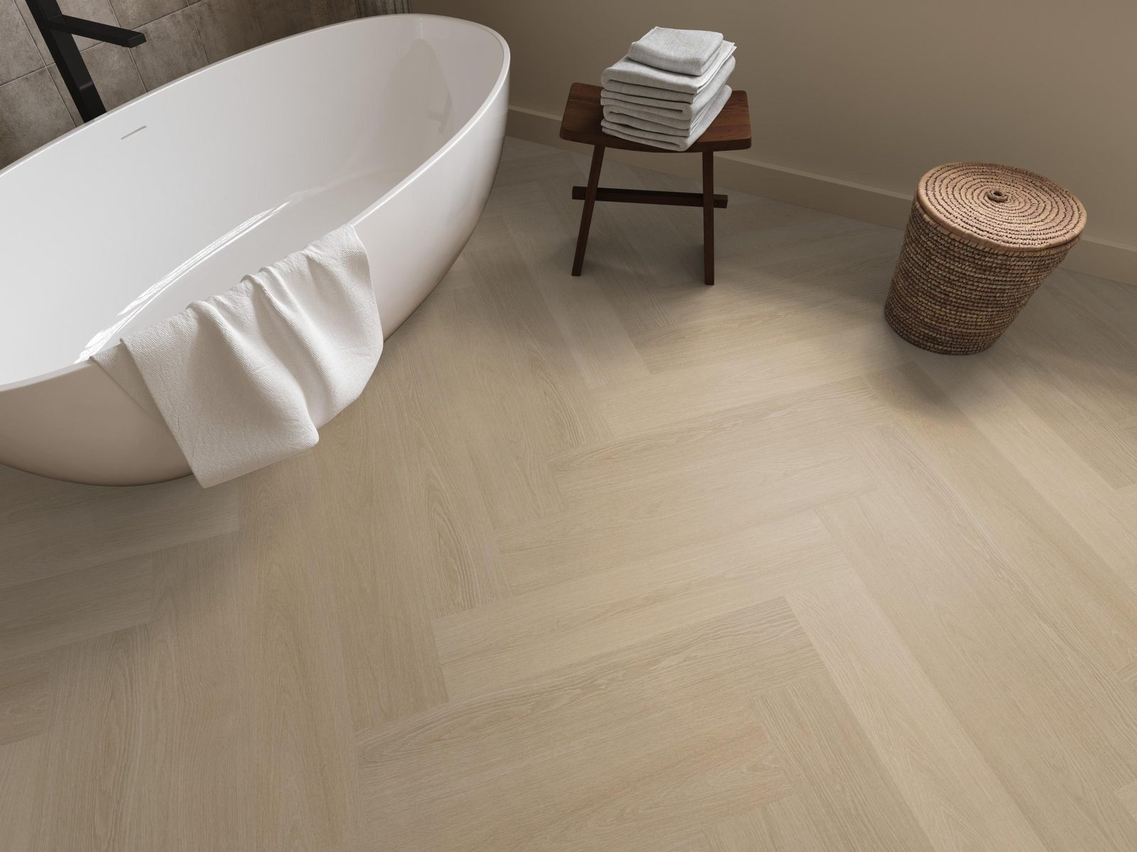 Ambiant pvc visgraat klik Spigato XL Soleno Natural – sfeerfoto