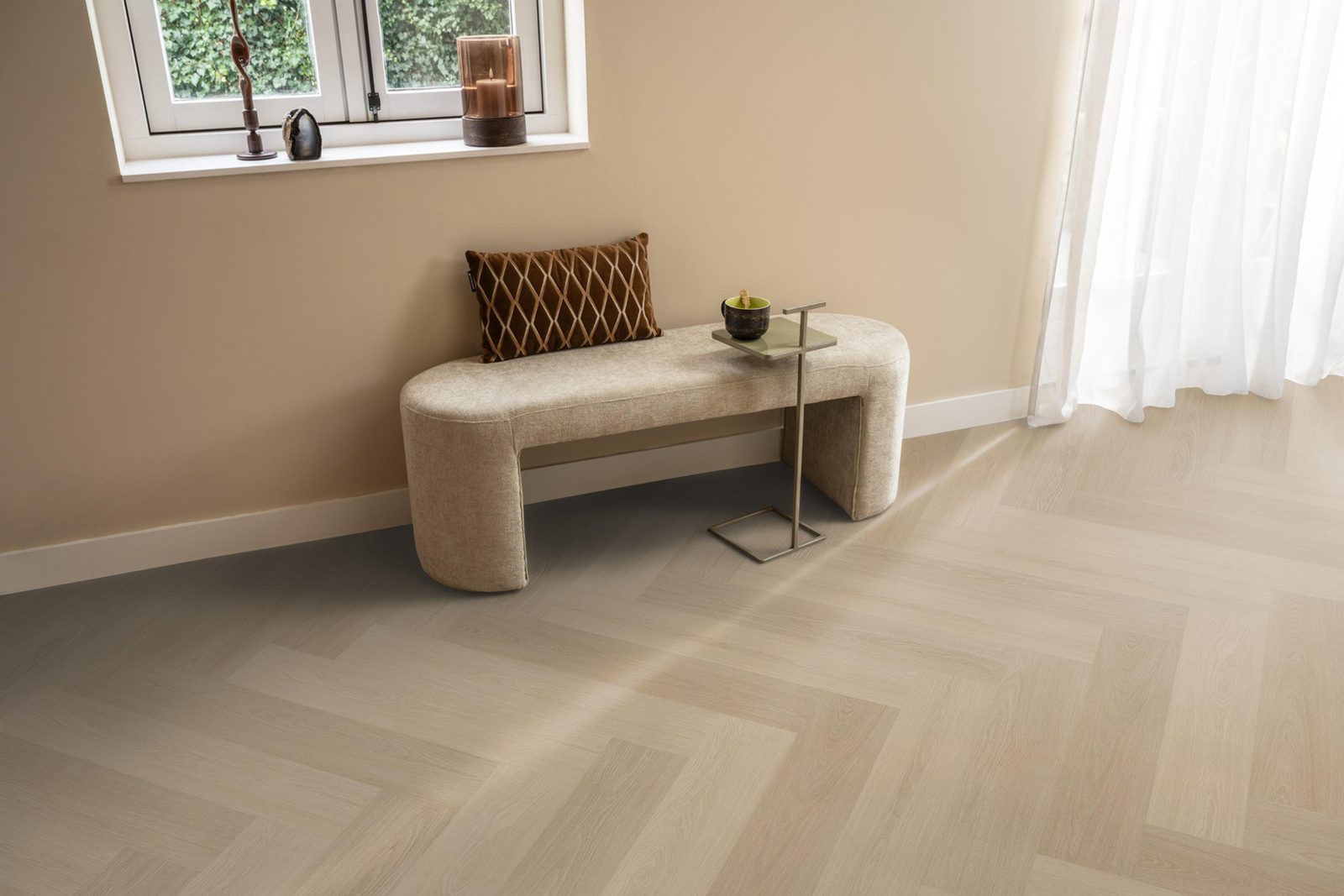 Ambiant pvc visgraat klik Spigato XL Soleno Natural – sfeerfoto