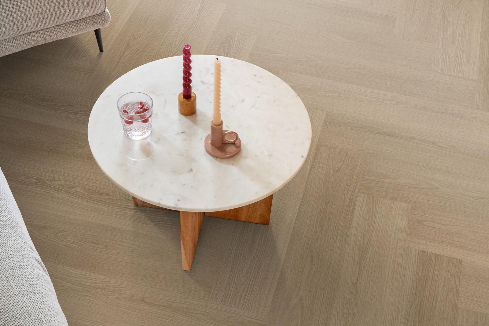 Ambiant pvc visgraat klik Spigato XL Soleno Warm oak – sfeerfoto