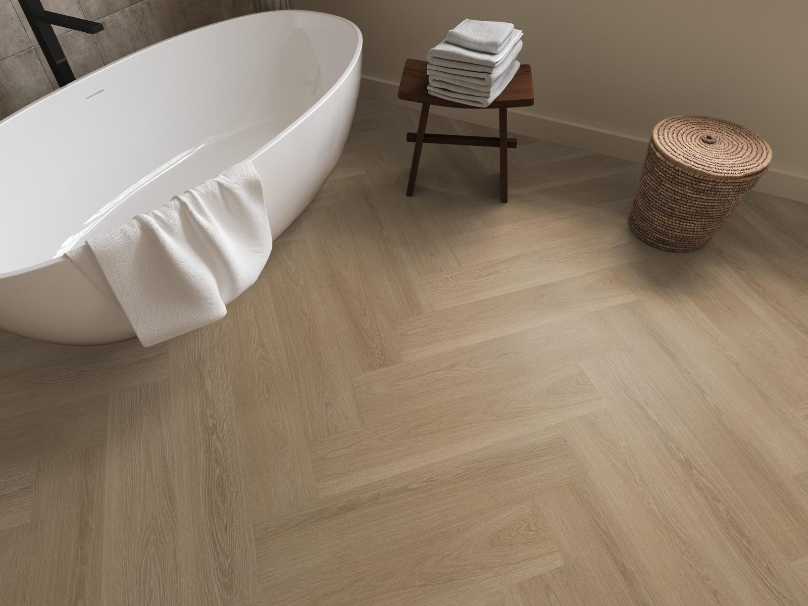 Ambiant pvc visgraat klik Spigato XL Soleno Warm oak – sfeerfoto