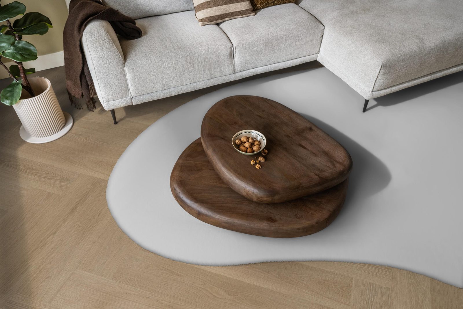 Ambiant pvc visgraat klik Spigato XL Soleno Warm oak – sfeerfoto