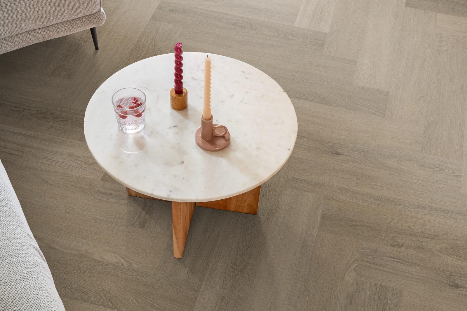 Ambiant pvc visgraat plak Spigato Viranto Smoky – sfeerfoto