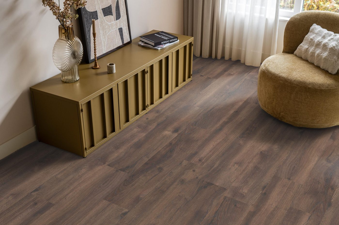 Laminaat Gigafloor Inwood Eiken Donker Gerookt - Afbeelding 2