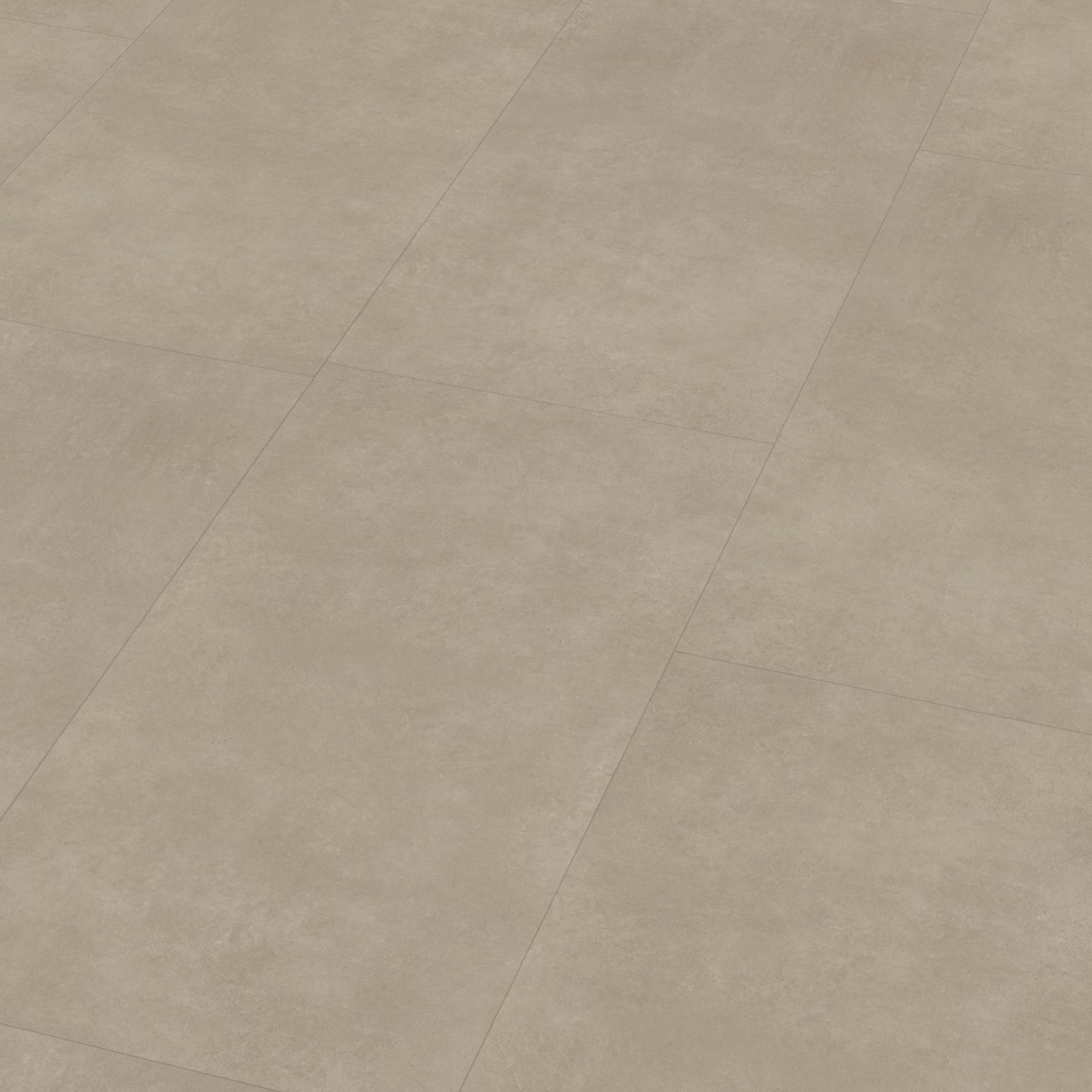 VTWONEN pvc klik tegel/betonlook Basic Sand – kamervisualisatie