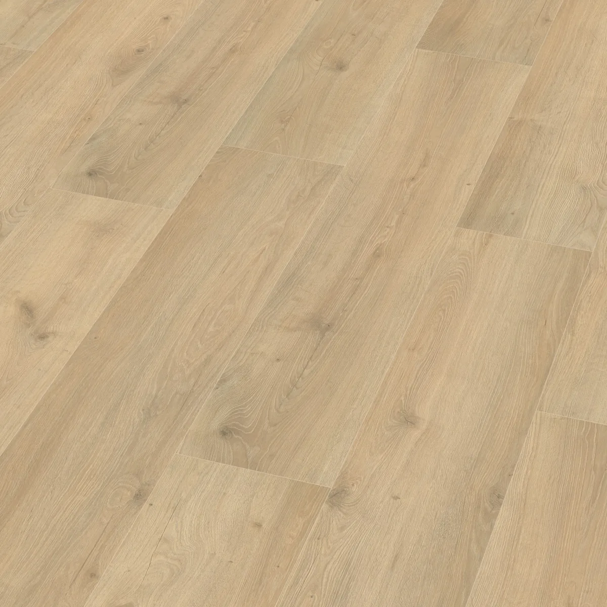 Forest Hills / Aachen beige eiken, laminaat schuin van boven, met de naden tussen de planken zichtbaar