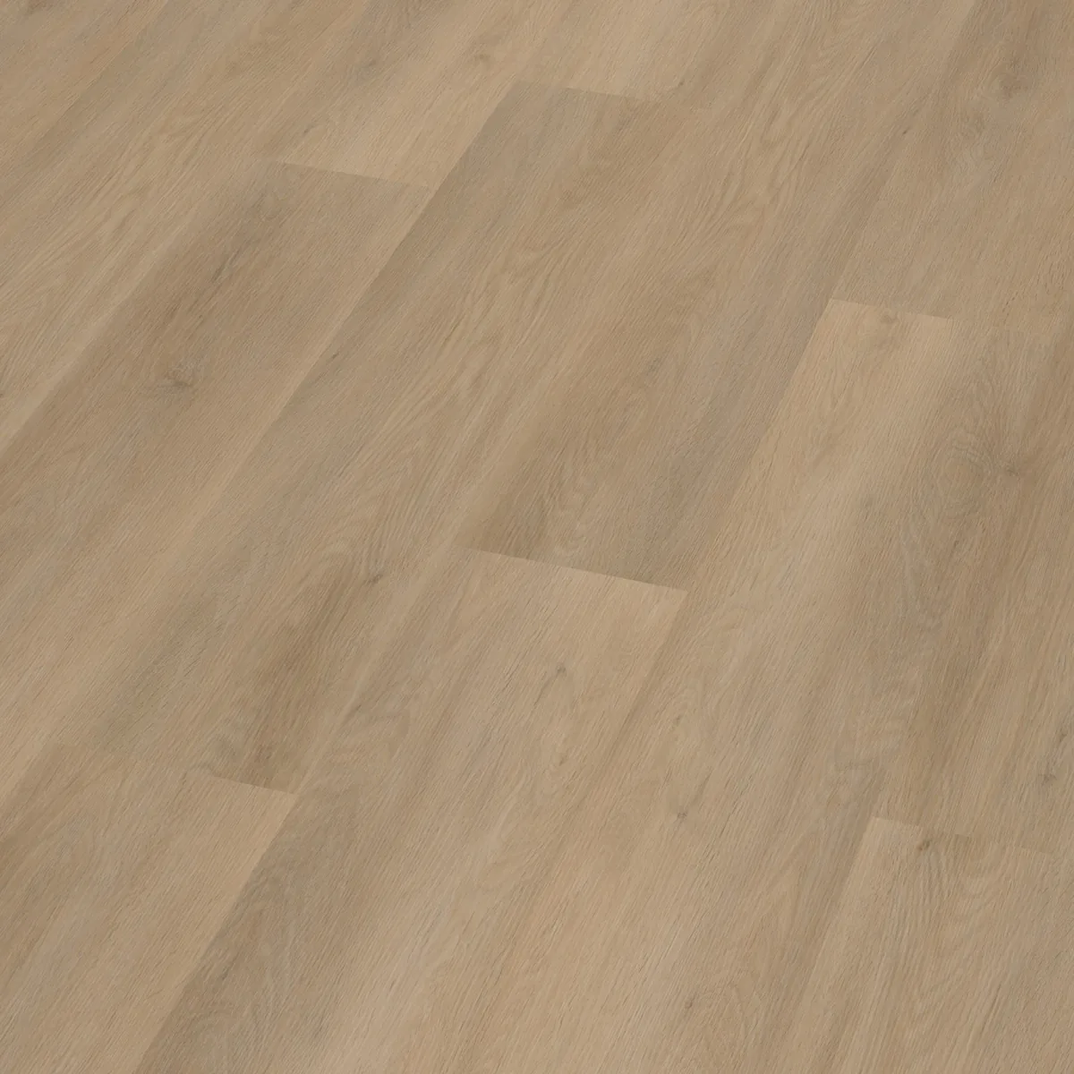 Newham / Sentima Beige, klik pvc schuin van boven, met het verspringende legverband in beeld