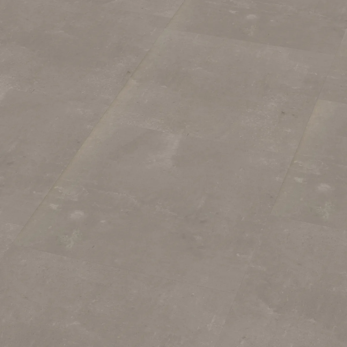 Westminster / Piero taupe, plak pvc schuin van boven, met het verspringende legverband in beeld