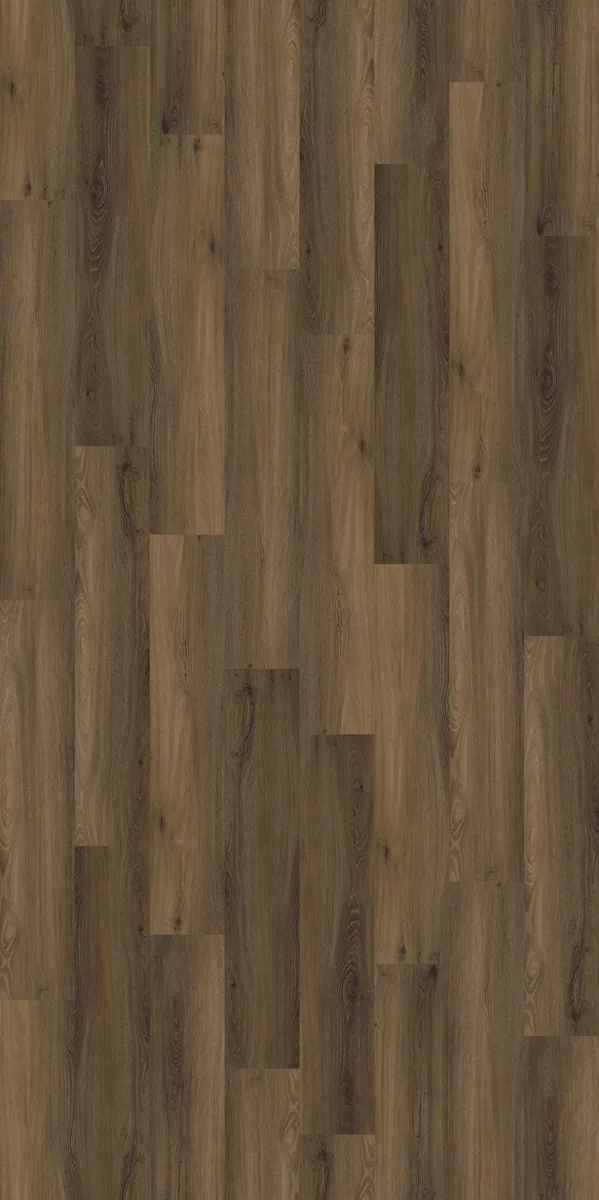 Paddington / Avanto Warm brown, klik pvc van dichtbij, de houtnerf in beeld