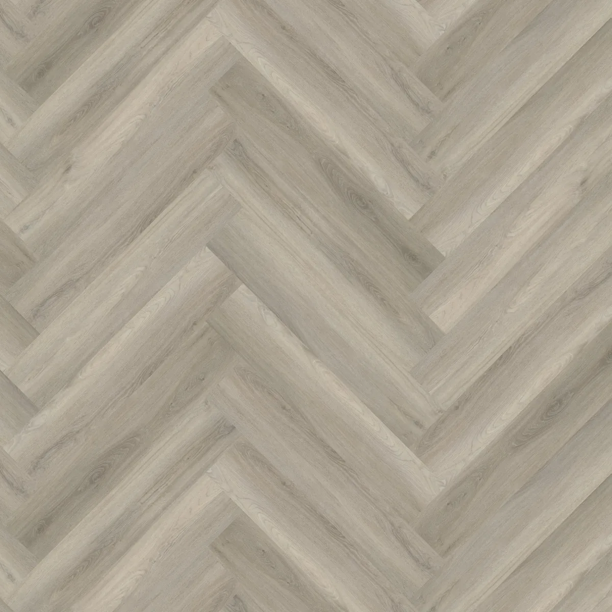 YUP / Spigato Grey, visgraat klik pvc gelegd, recht van boven gezien