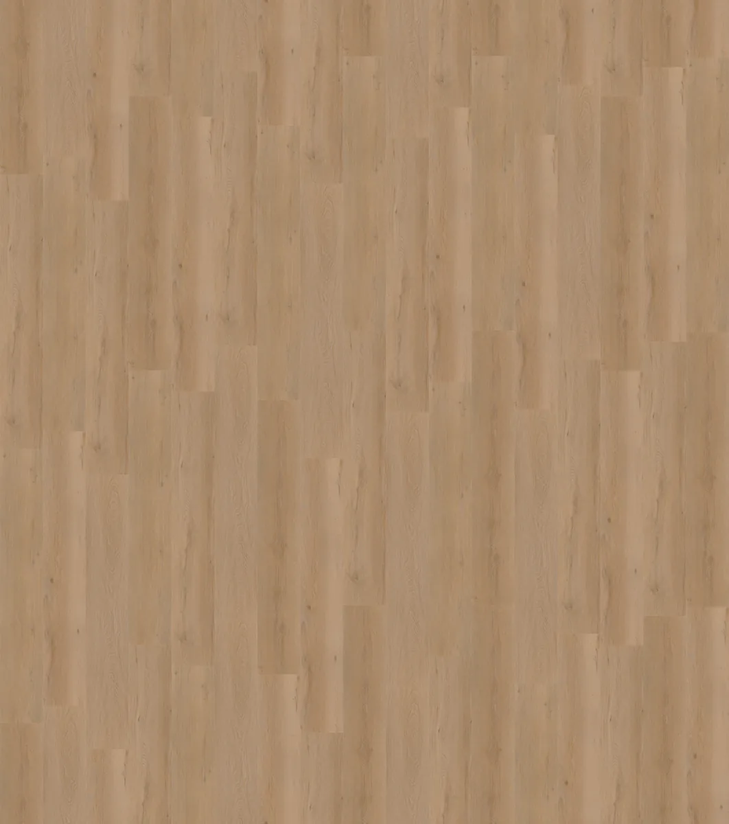Leyton / Vivero warm oak, klik pvc van dichtbij, de houtnerf in beeld