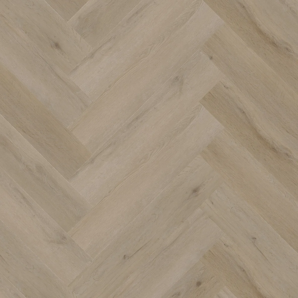 Leyton / Vivero light oak, visgraat plak pvc gelegd, recht van boven gezien