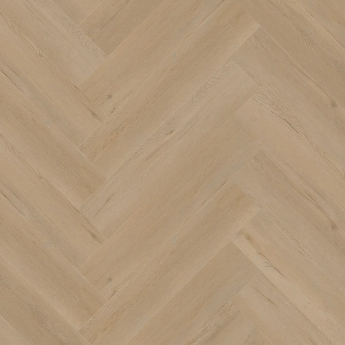 Leyton / Vivero beige, visgraat plak pvc gelegd, recht van boven gezien