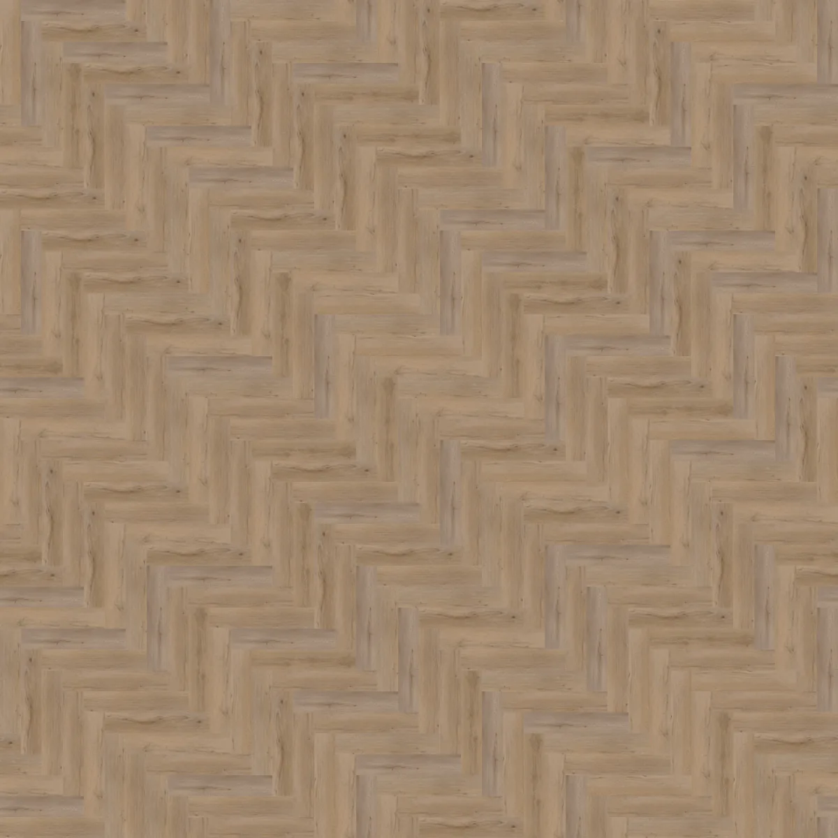 Leyton / Vivero Smoky, visgraat klik pvc van dichtbij, de houtnerf in beeld