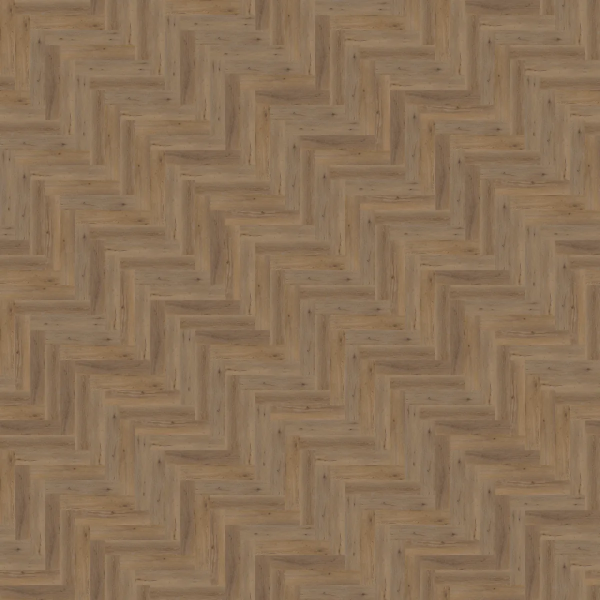 Leyton / Vivero Natural oak, visgraat klik pvc van dichtbij, de houtnerf in beeld