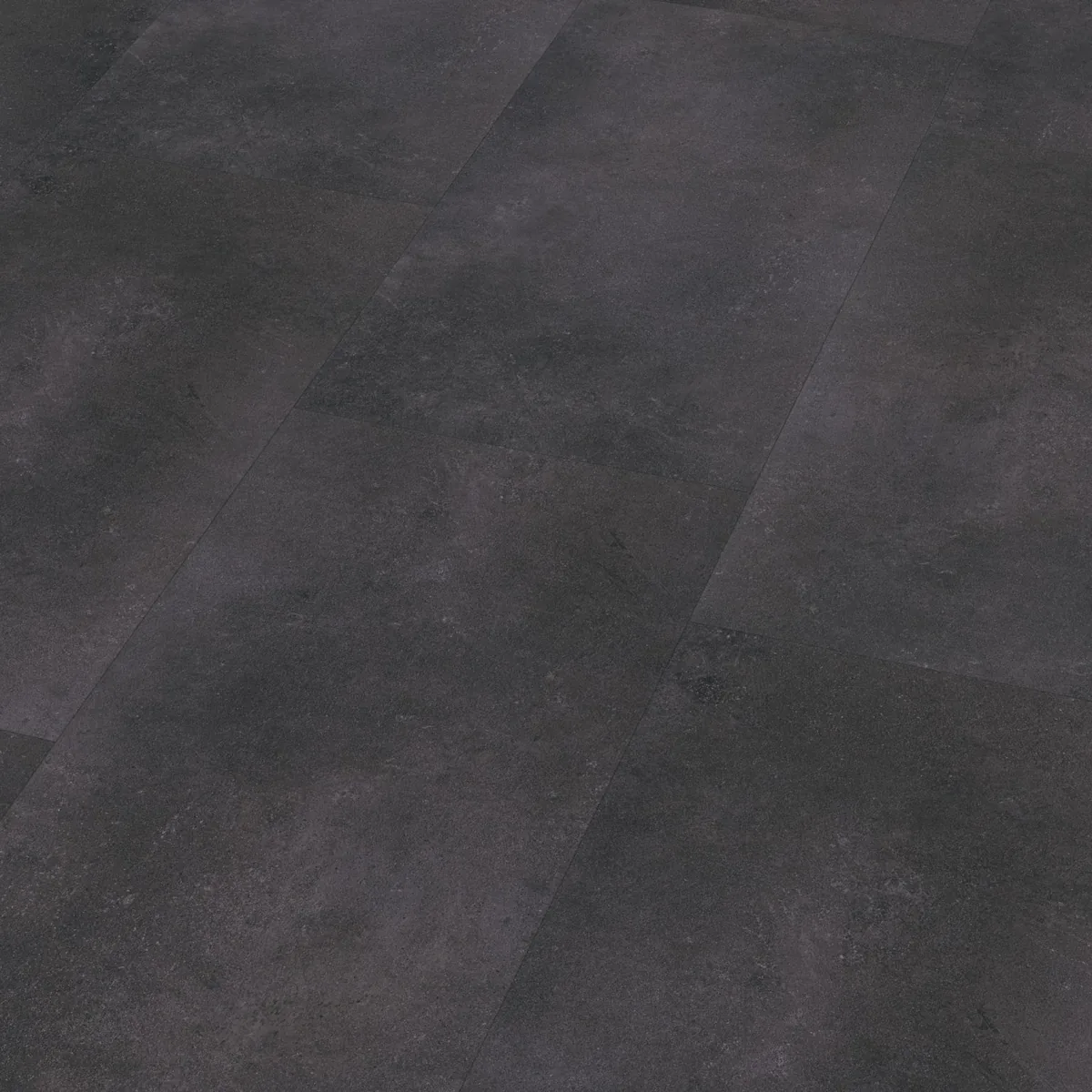Southwark / Sarino anthracite, plak pvc schuin van boven, met het verspringende legverband in beeld