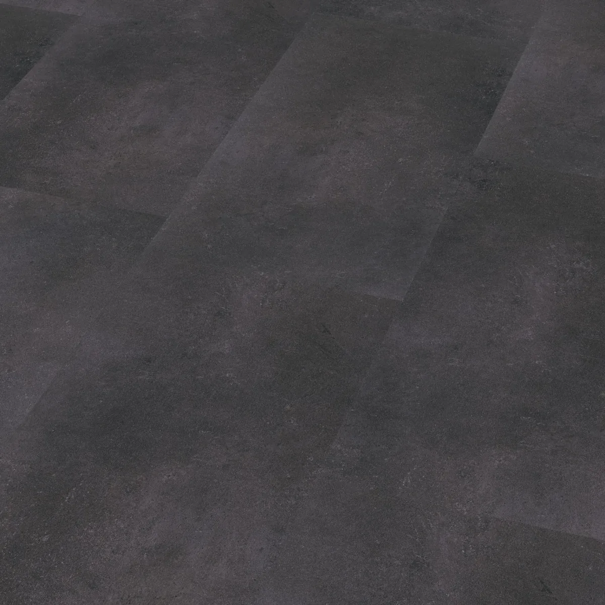Southwark / Sarino anthracite, klik pvc schuin van boven, met het verspringende legverband in beeld