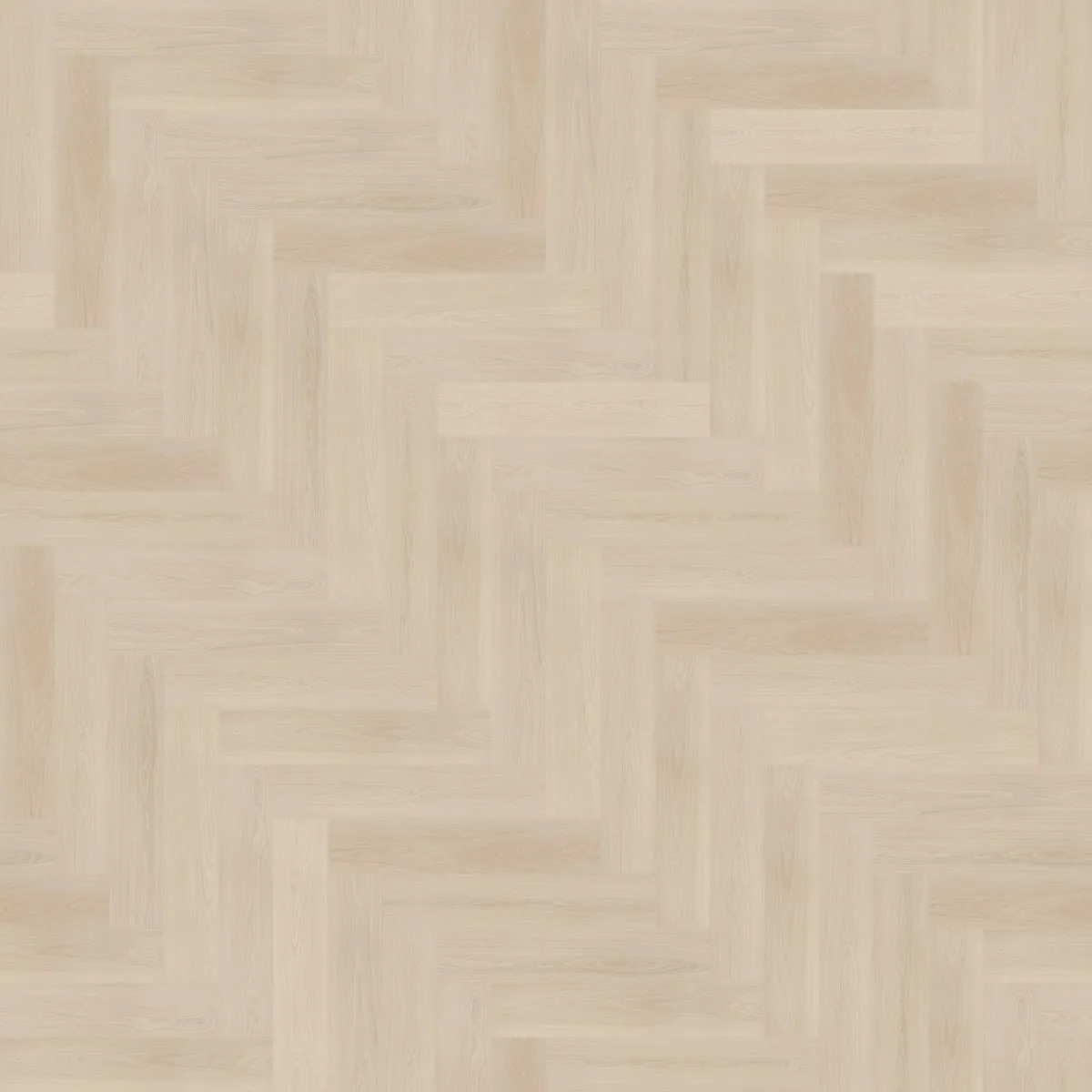 Brentford / Soleno Beige, visgraat klik pvc van dichtbij, de houtnerf in beeld