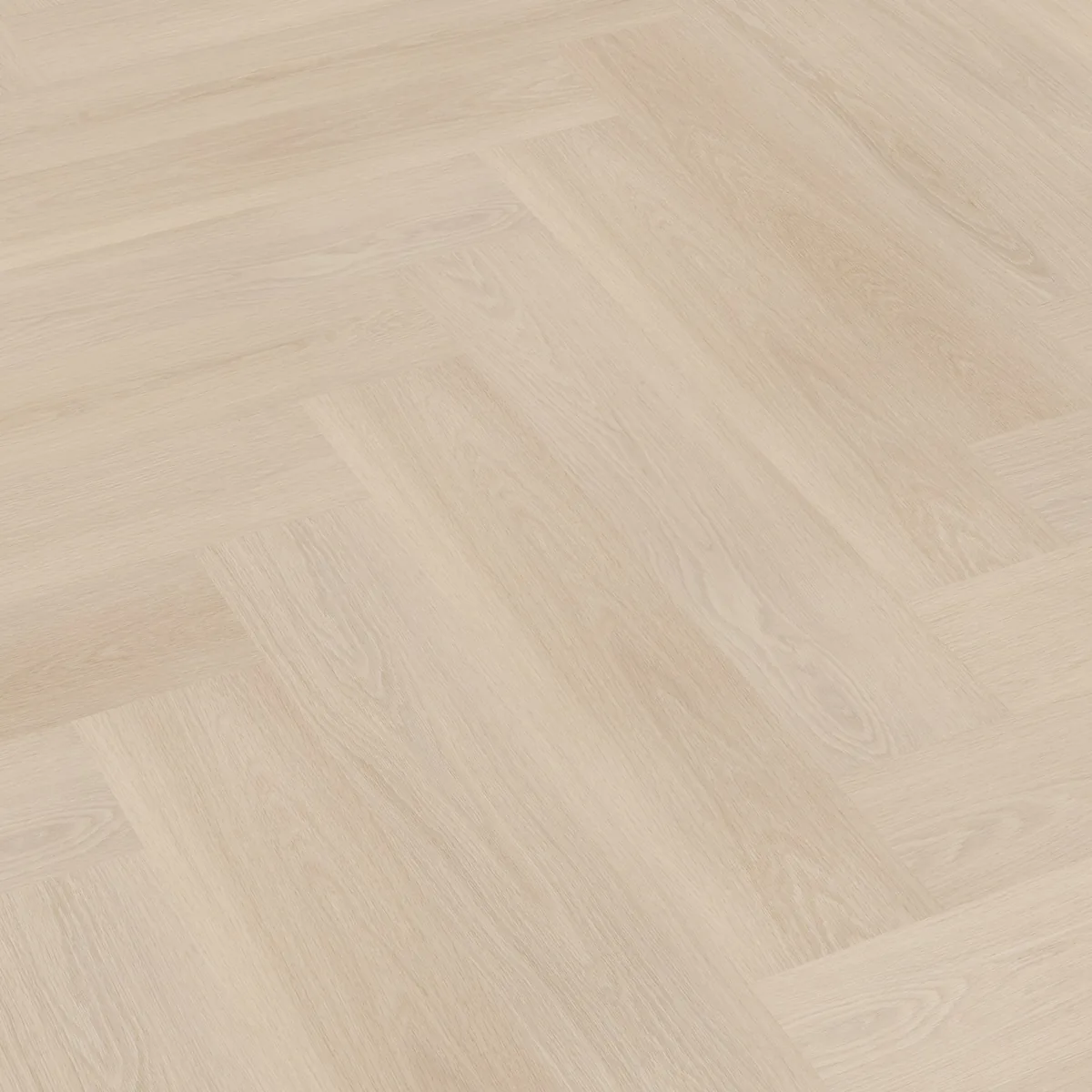 Brentford / Soleno Beige, visgraat klik pvc schuin van boven, met het verspringende legverband in beeld