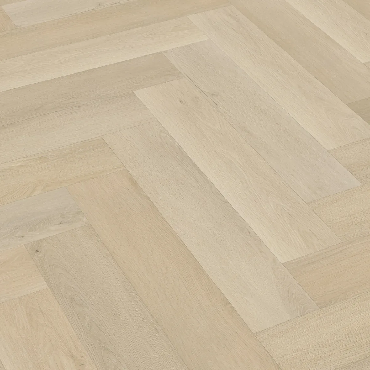 Mayfair / Marento beige, EVC-vloer schuin van boven, met het verspringende legverband in beeld