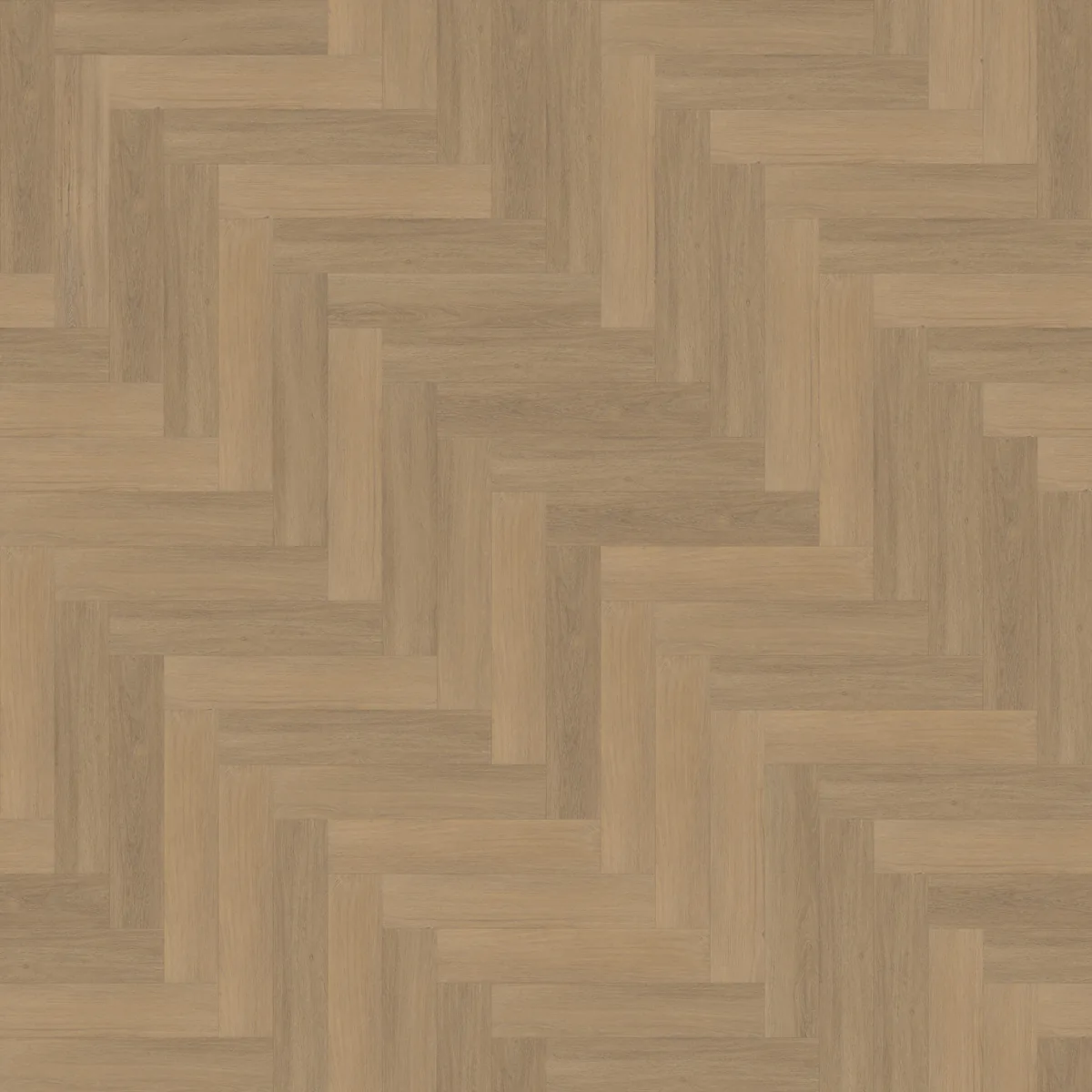 Sutton / Viranto warm natural, visgraat plak pvc van dichtbij, de houtnerf in beeld