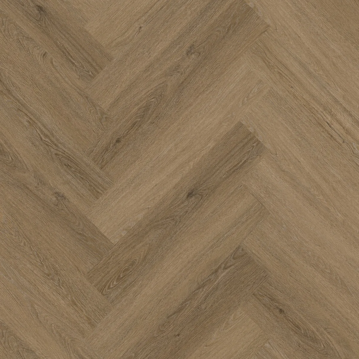 Sutton / Viranto Light brown, visgraat plak pvc gelegd, recht van boven gezien