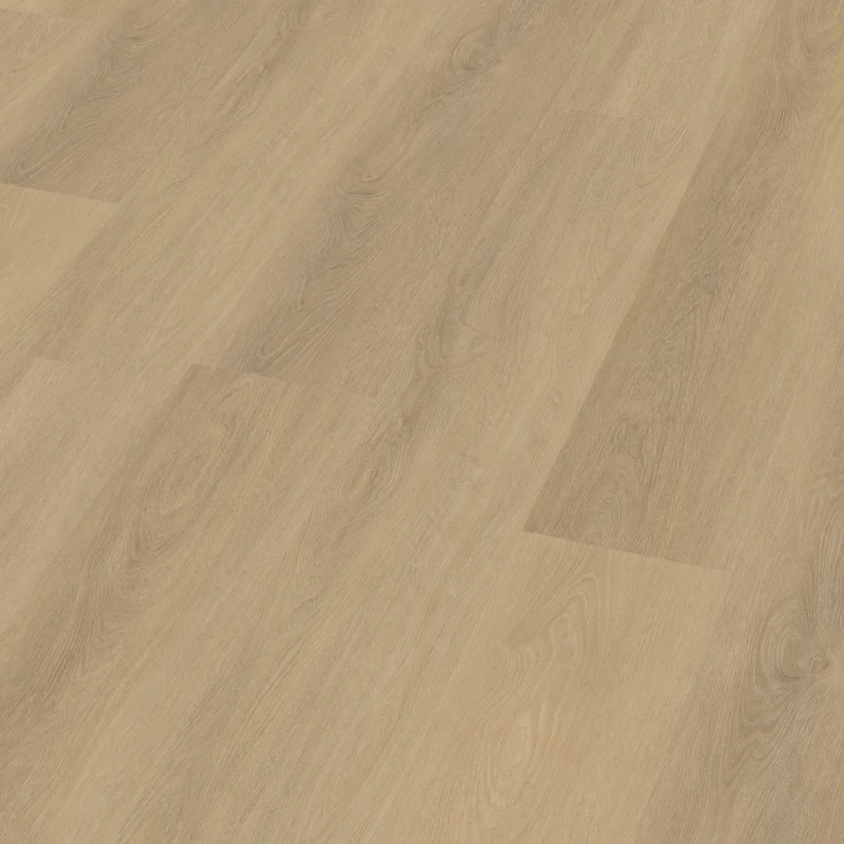Sutton / Viranto Warm beige, klik pvc schuin van boven, met het verspringende legverband in beeld