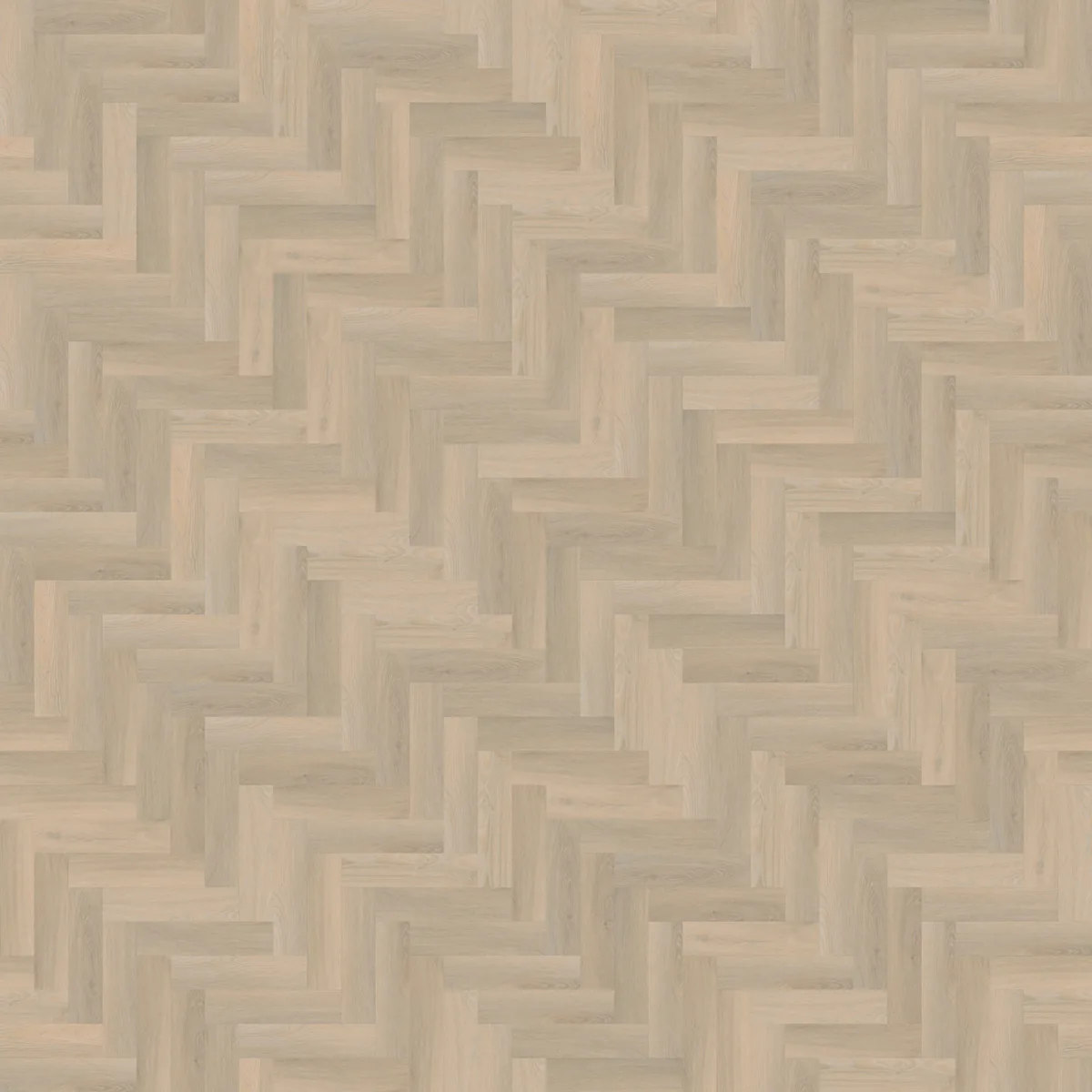 YUP / Spigato small beige, visgraat plak pvc van dichtbij, de houtnerf in beeld