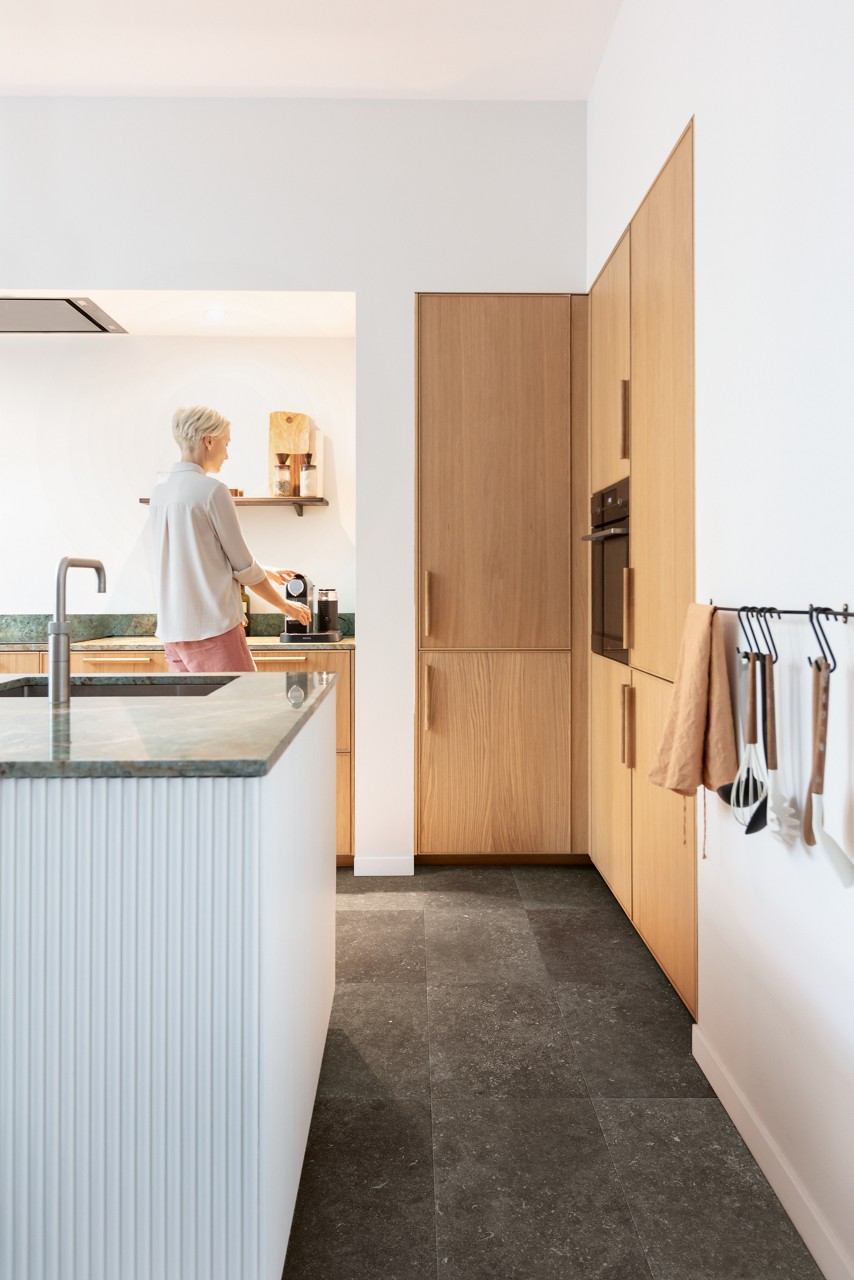 Quick-Step Muse Gerookte blauwsteen MUS5484 - laminaat vloer met tegelpatroon